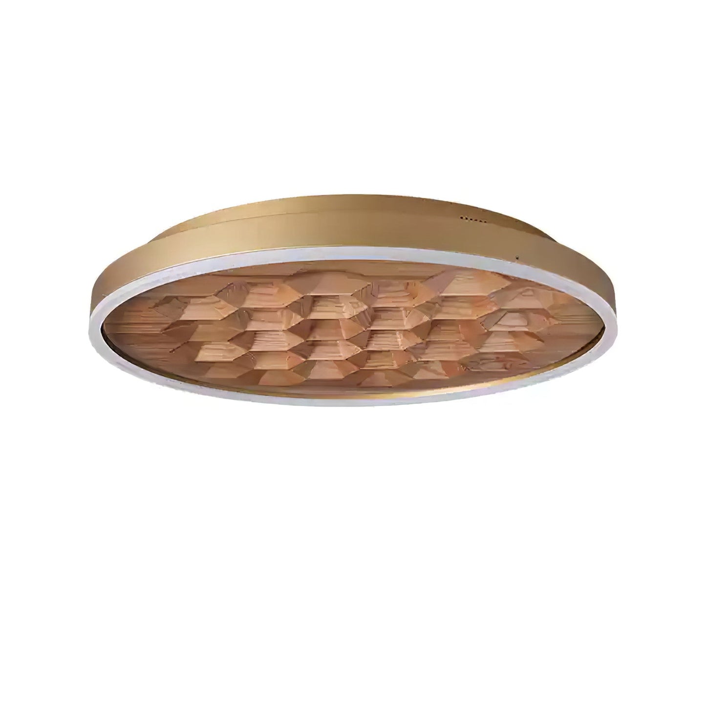 Heartwood Ceiling Lamp | Wood, Metal, Acrylic | White Shade