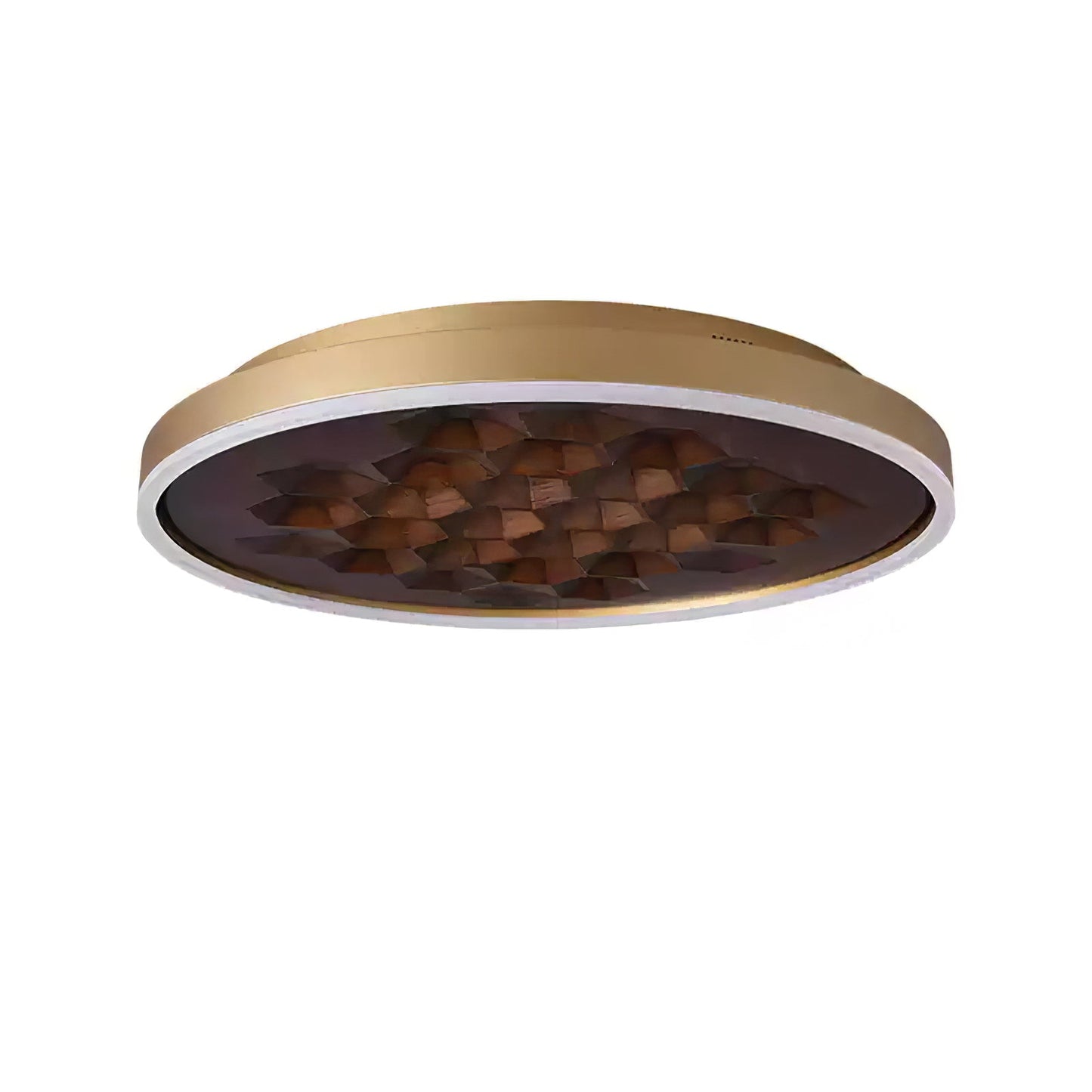 Heartwood Ceiling Lamp | Wood, Metal, Acrylic | White Shade