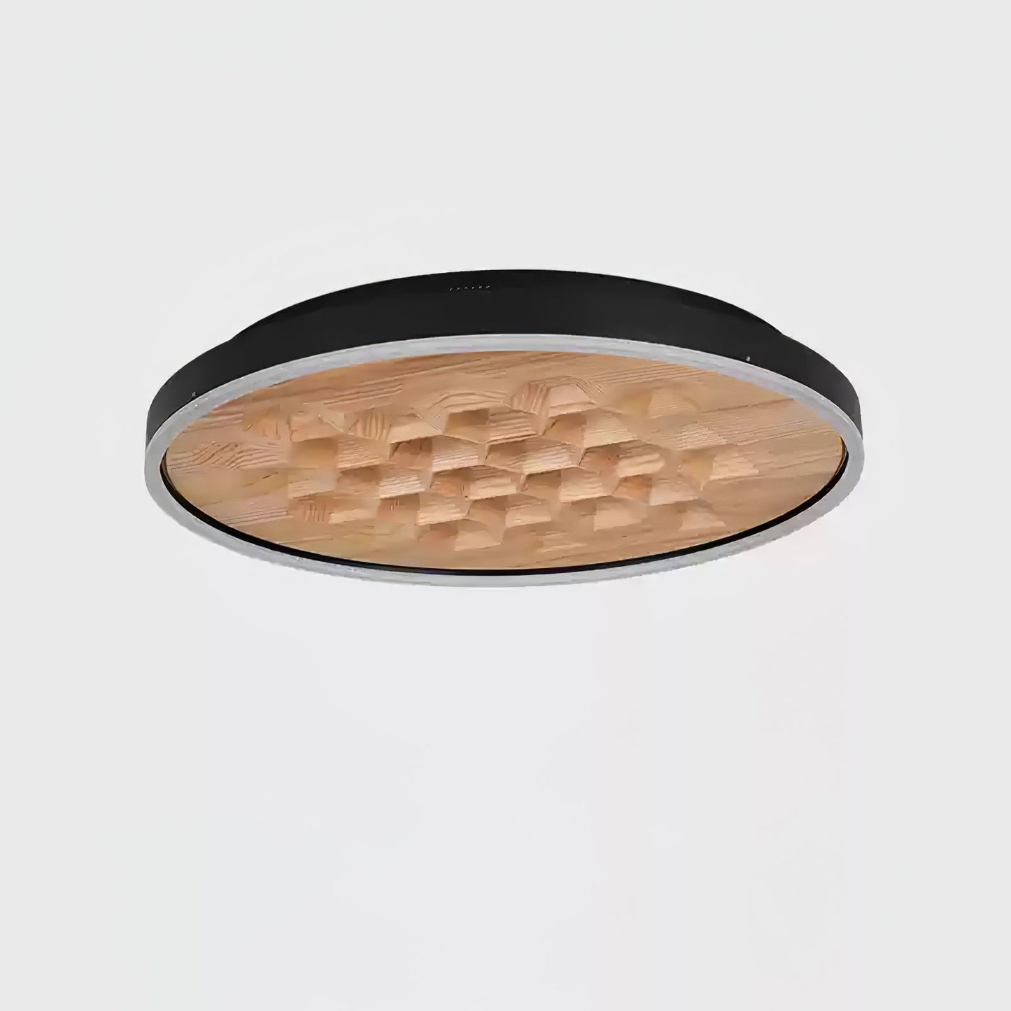 Heartwood Ceiling Lamp | Wood, Metal, Acrylic | White Shade
