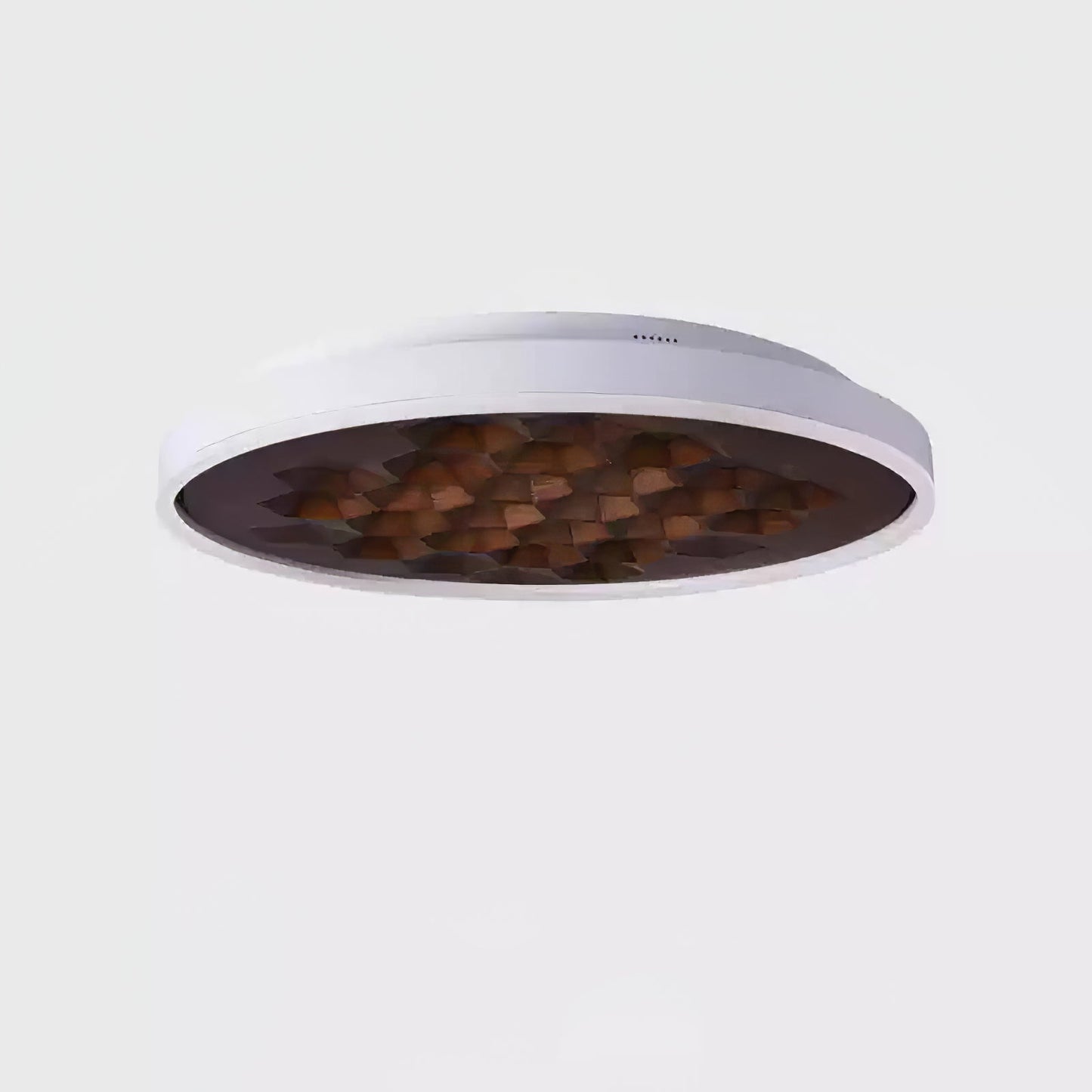 Heartwood Ceiling Lamp | Wood, Metal, Acrylic | White Shade
