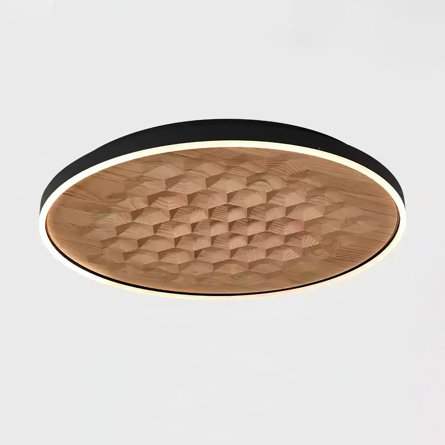 Heartwood Ceiling Lamp | Wood, Metal, Acrylic | White Shade