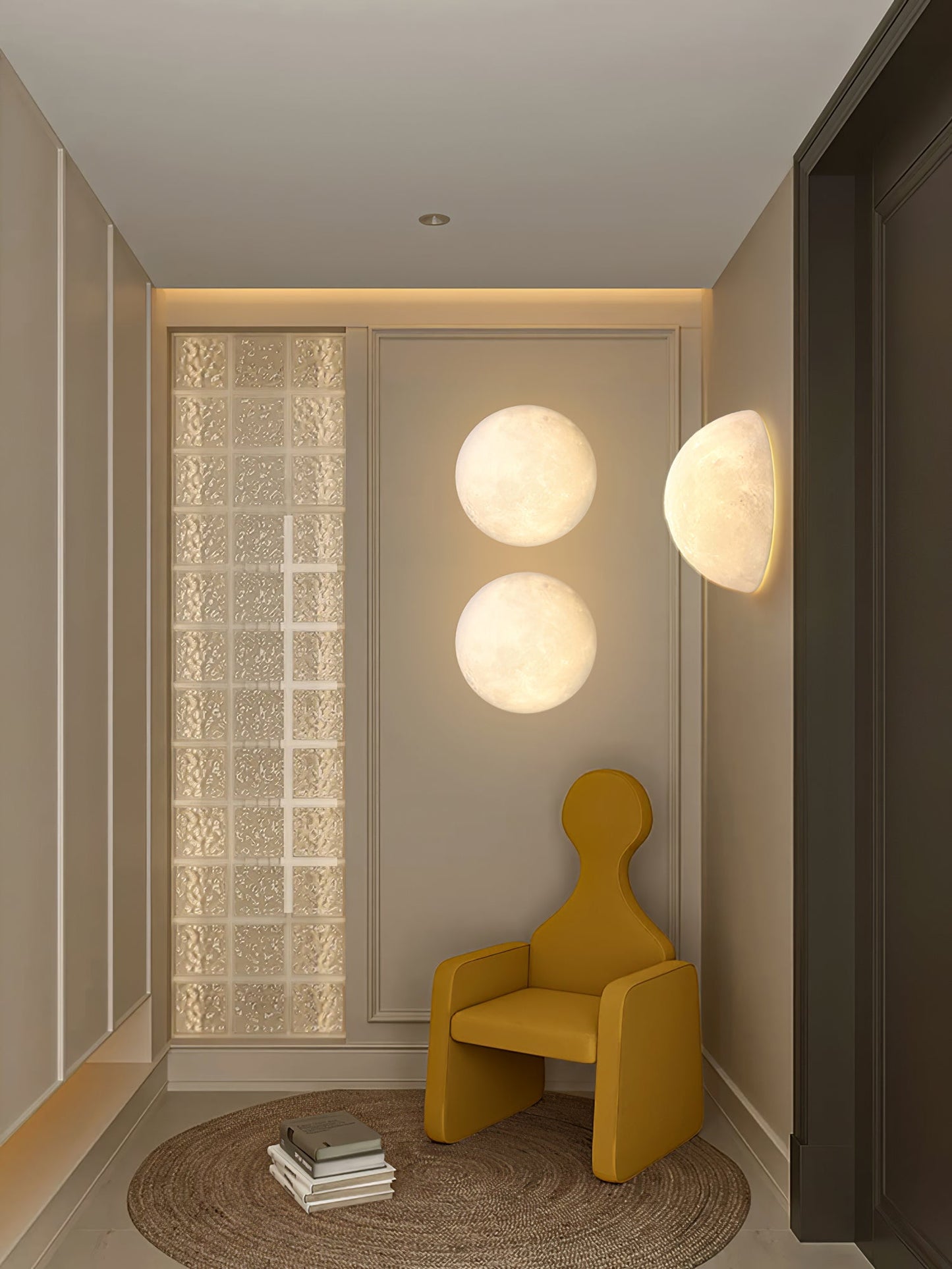 Moon 3D Wall Lamp | Lunar Surface | White