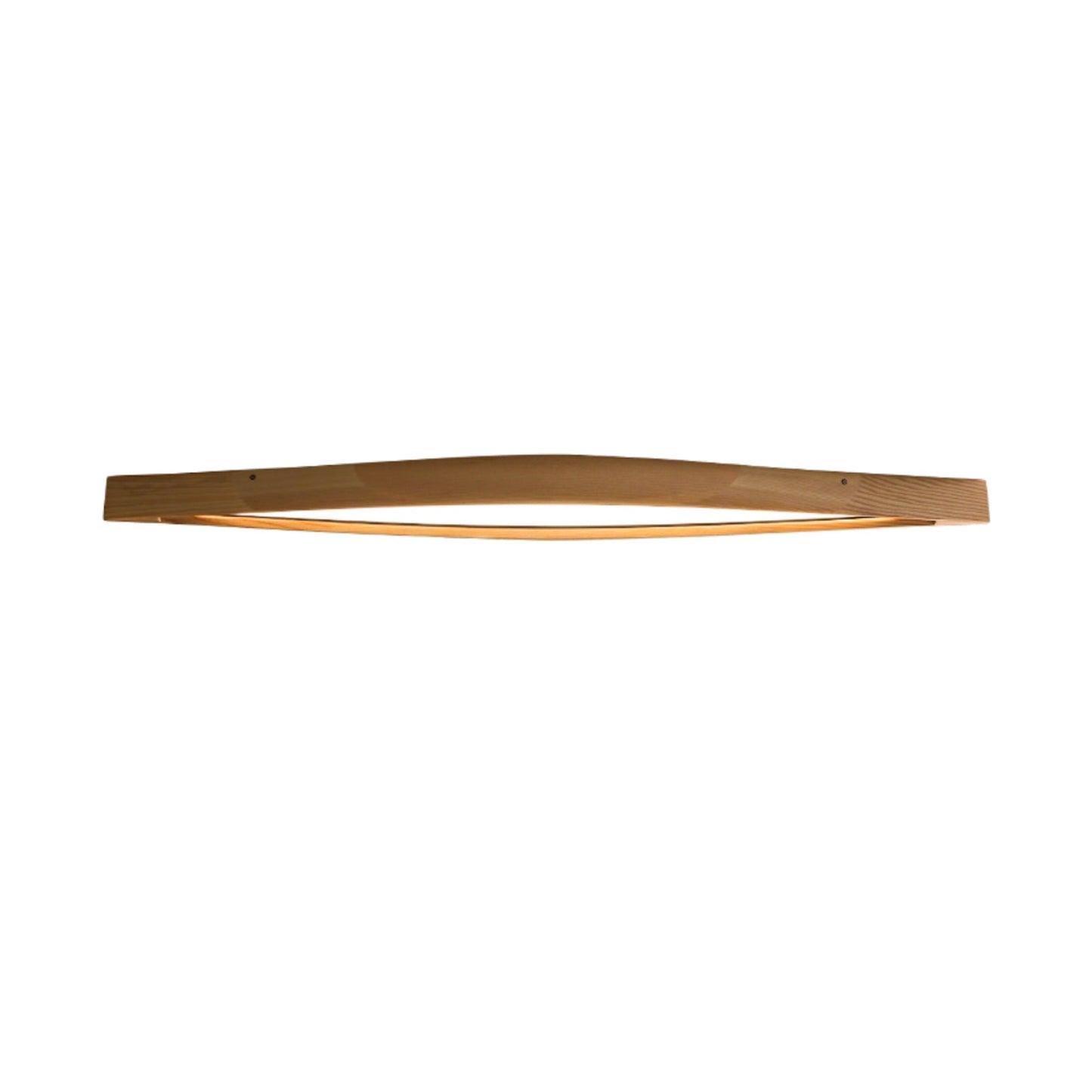 Horizon Linear Wood Ceiling Lamp | Wood/Metal/Acrylic | White Shade