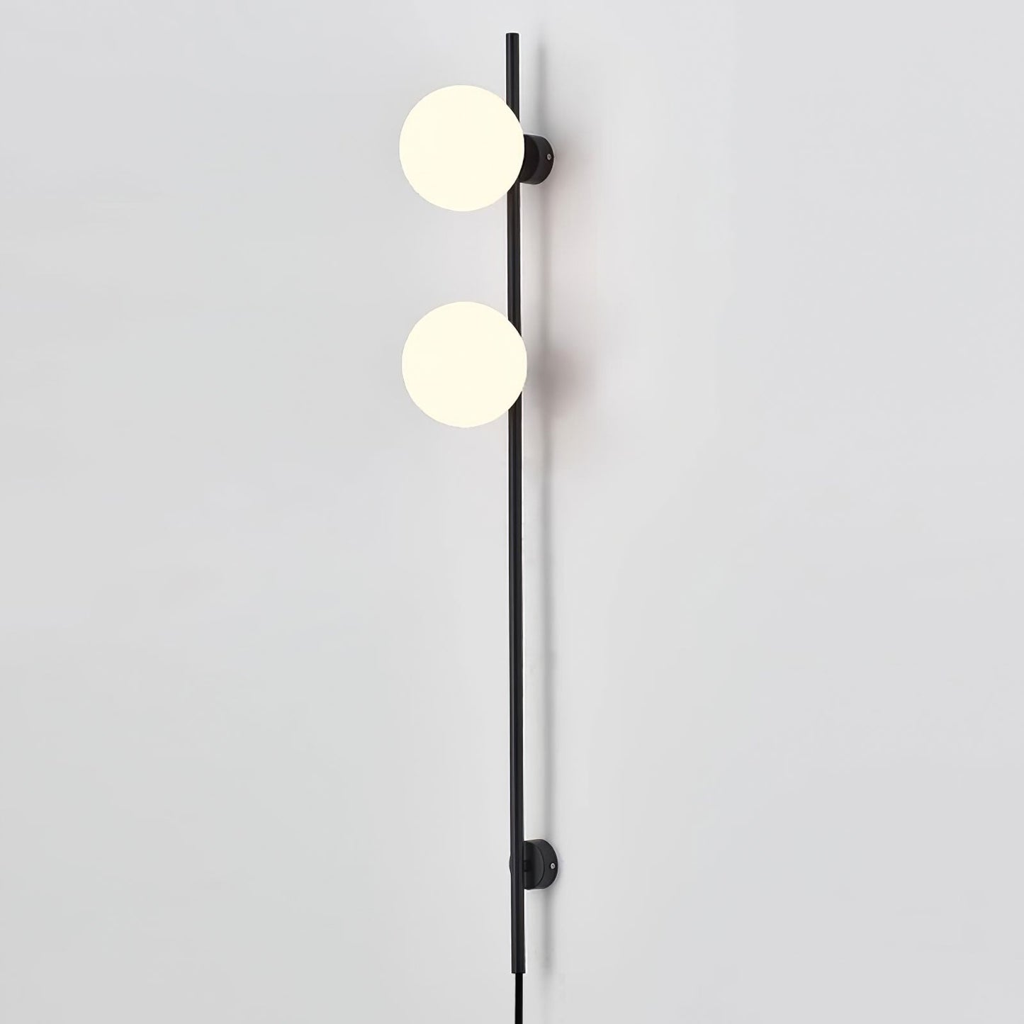 Houseof Plug-in Wall Light | Metal & Glass | White, Black, Gold