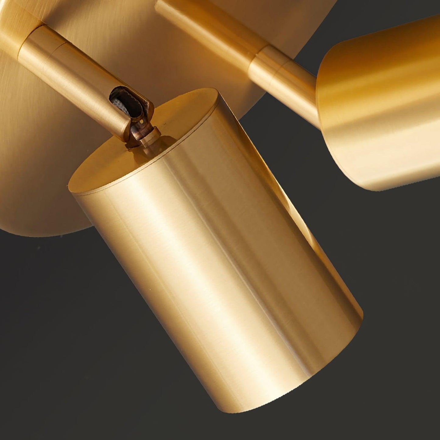 Hugo Hotspot Ceiling Light | Metal & Brass | Black or Brass, 3 or 5 Heads