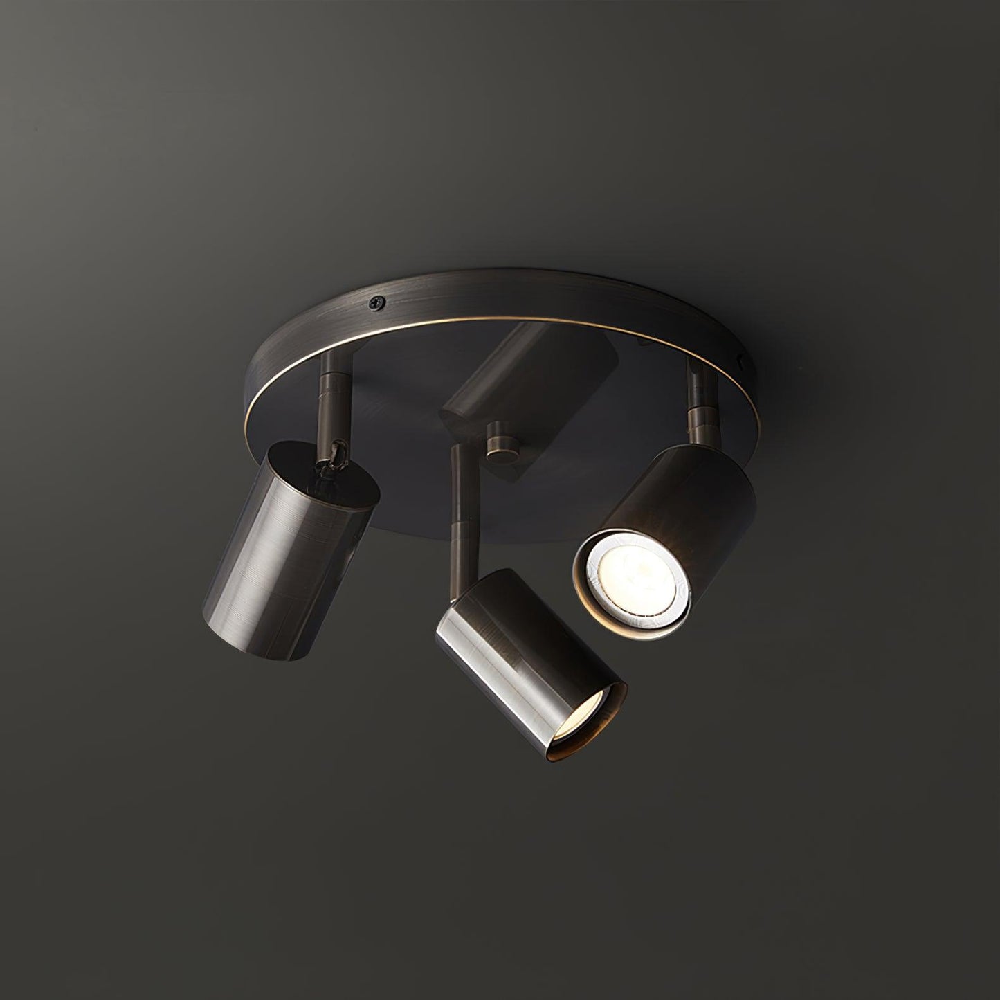 Hugo Hotspot Ceiling Light | Metal & Brass | Black or Brass, 3 or 5 Heads