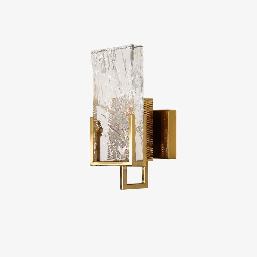 Ice Crystal Wall Lamp | Crystal Glass | Brass Finish