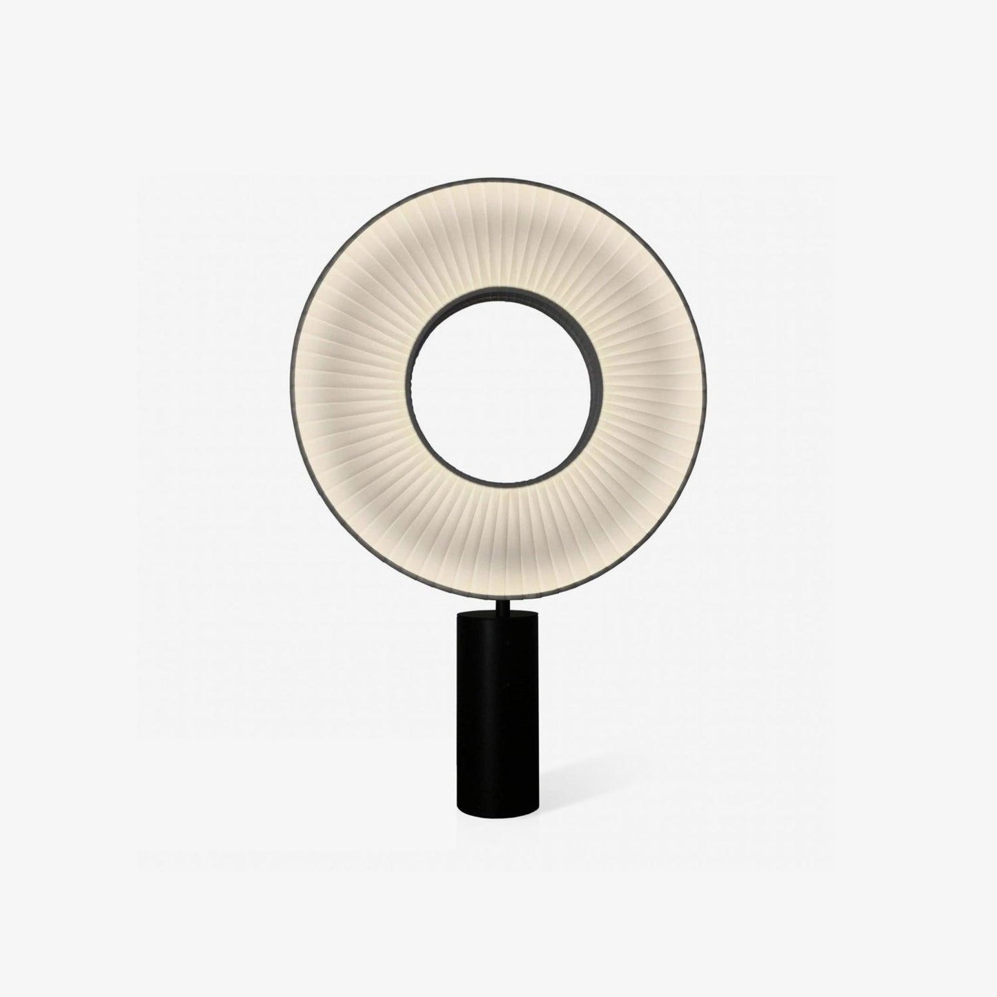 Vespera Table Lamp | Metal & Fabric | Black and White