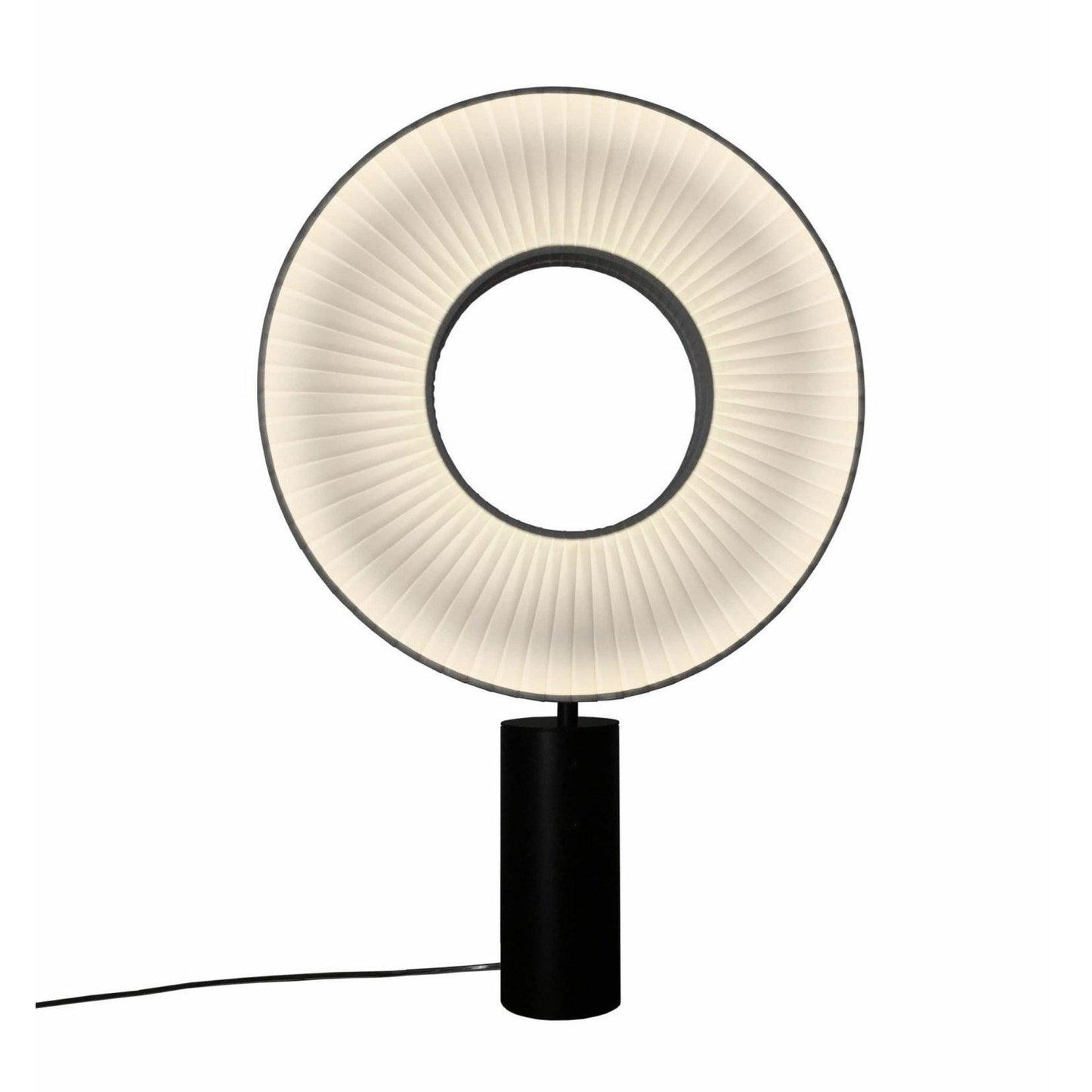 Vespera Table Lamp | Metal & Fabric | Black and White