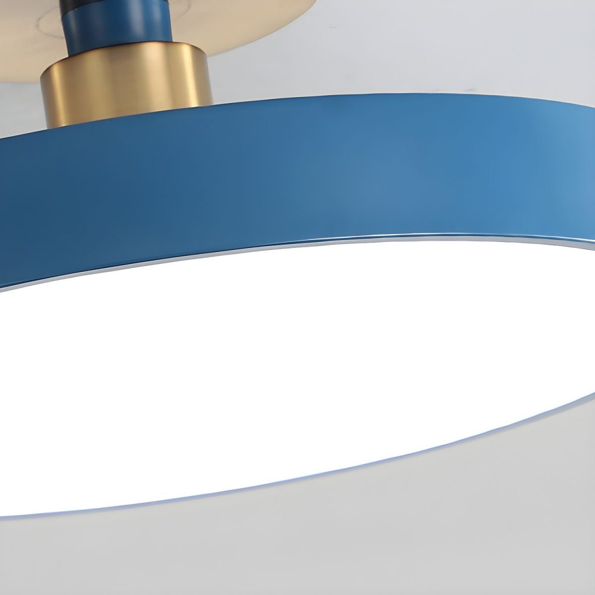 Isla Flush Mount Ceiling Lamp | Black and Gold Metal | 30cm or 40cm Diameter