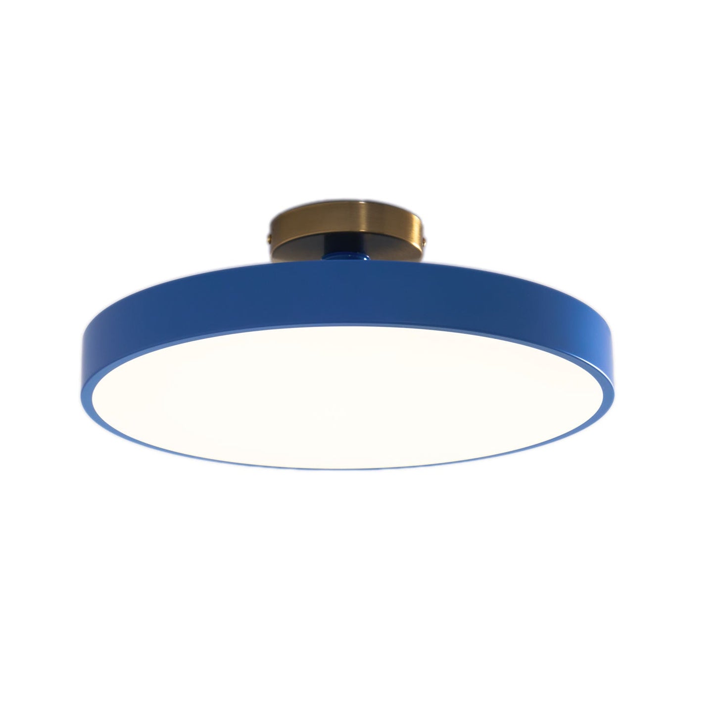 Isla Flush Mount Ceiling Lamp | Black and Gold Metal | 30cm or 40cm Diameter