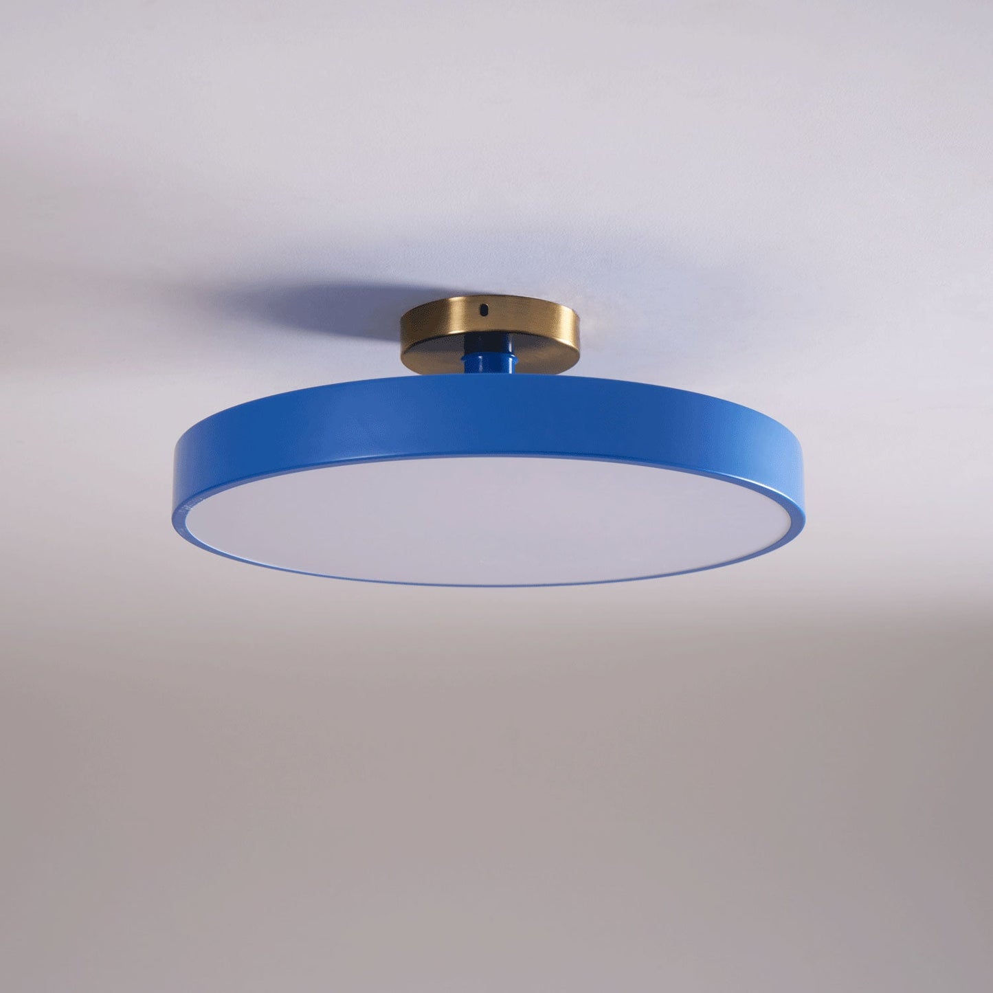 Isla Flush Mount Ceiling Lamp | Black and Gold Metal | 30cm or 40cm Diameter