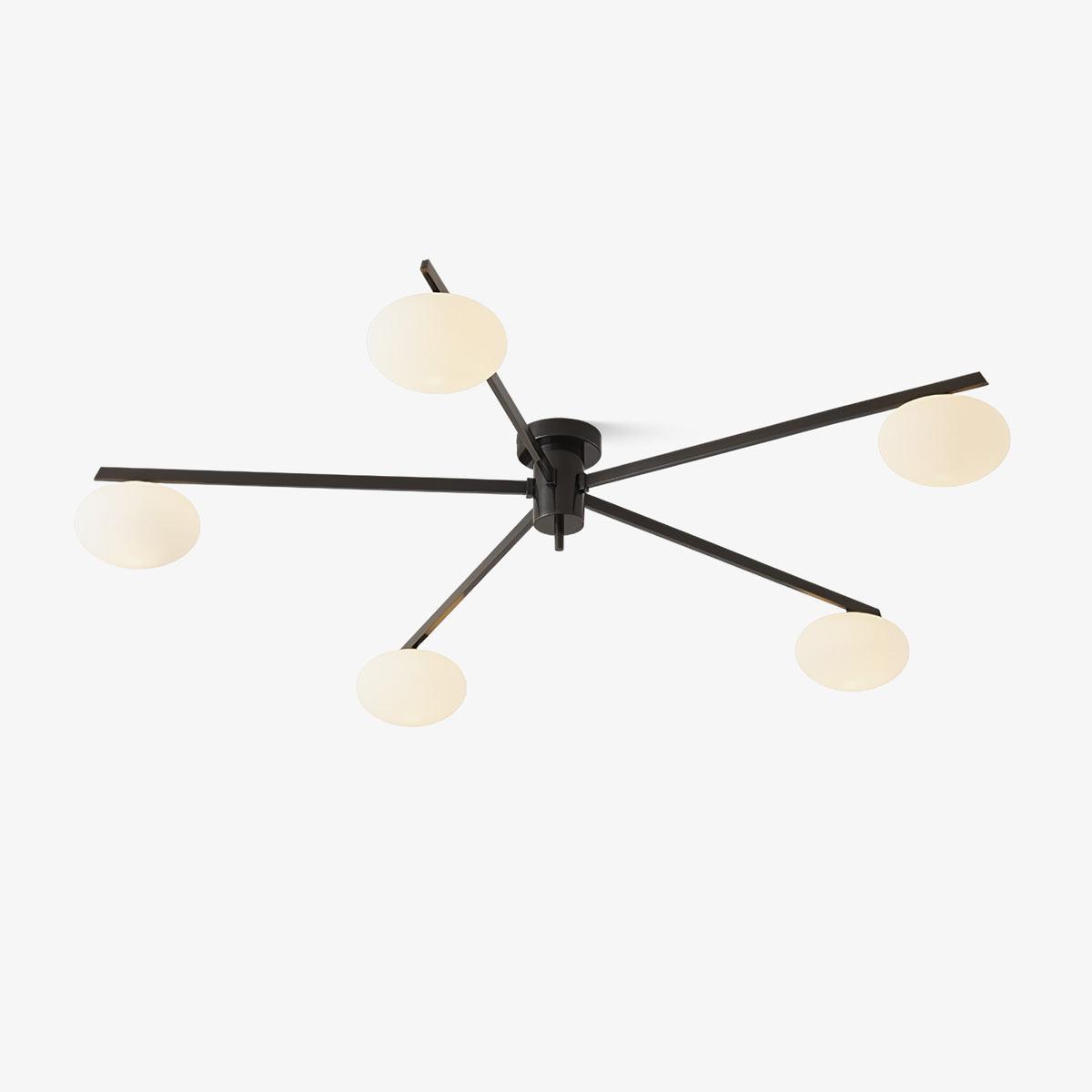 Jasper Ceiling Lamp | Brass & Black | 3, 5, or 6 Heads