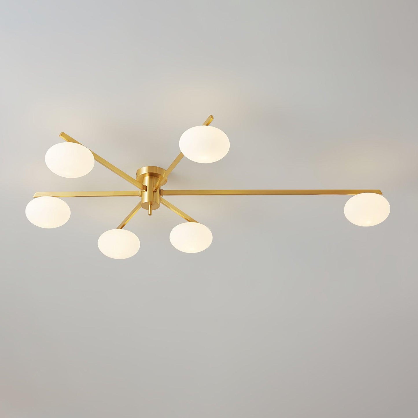 Jasper Ceiling Lamp | Brass & Black | 3, 5, or 6 Heads