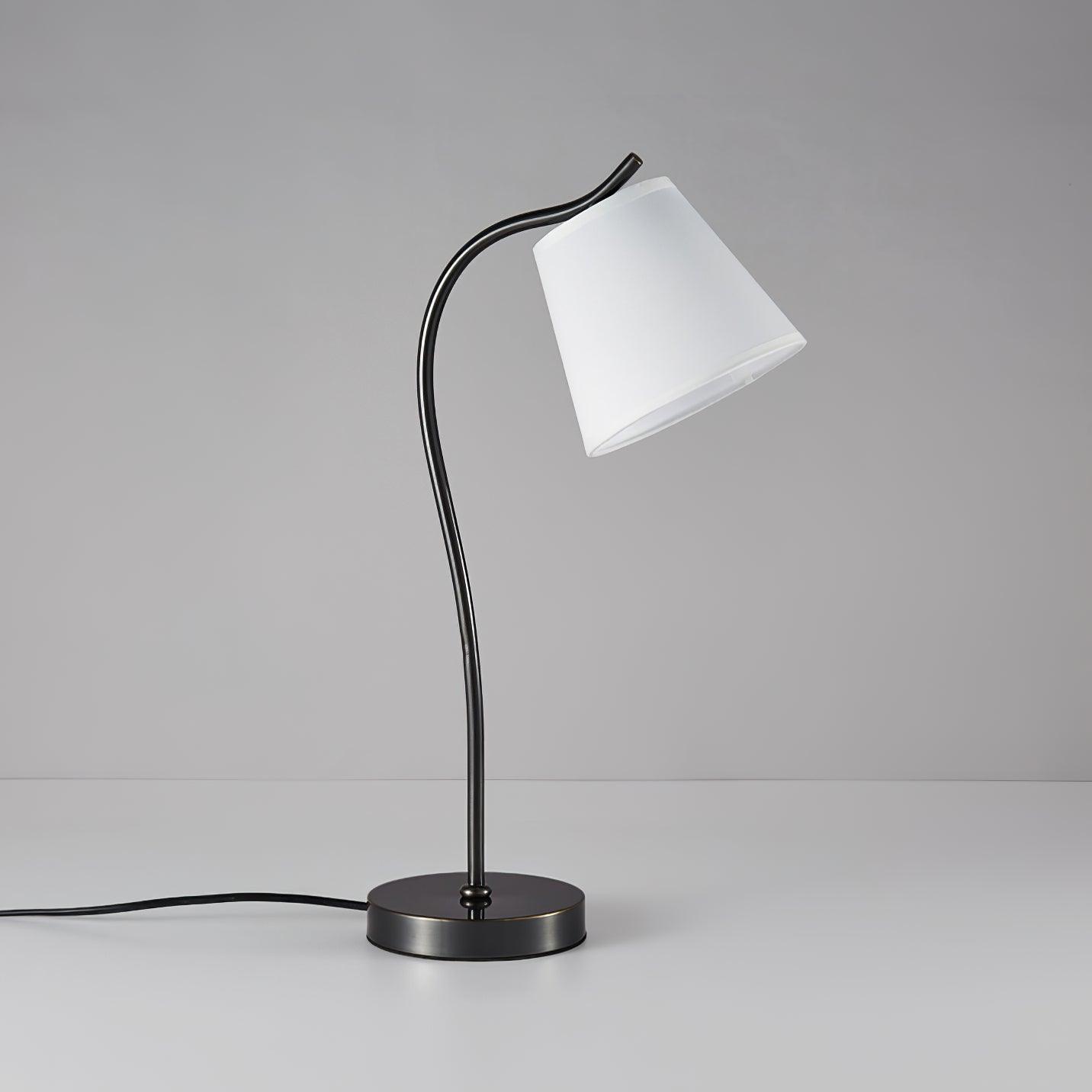 Jody Table Lamp | Brass Base | Black Shade