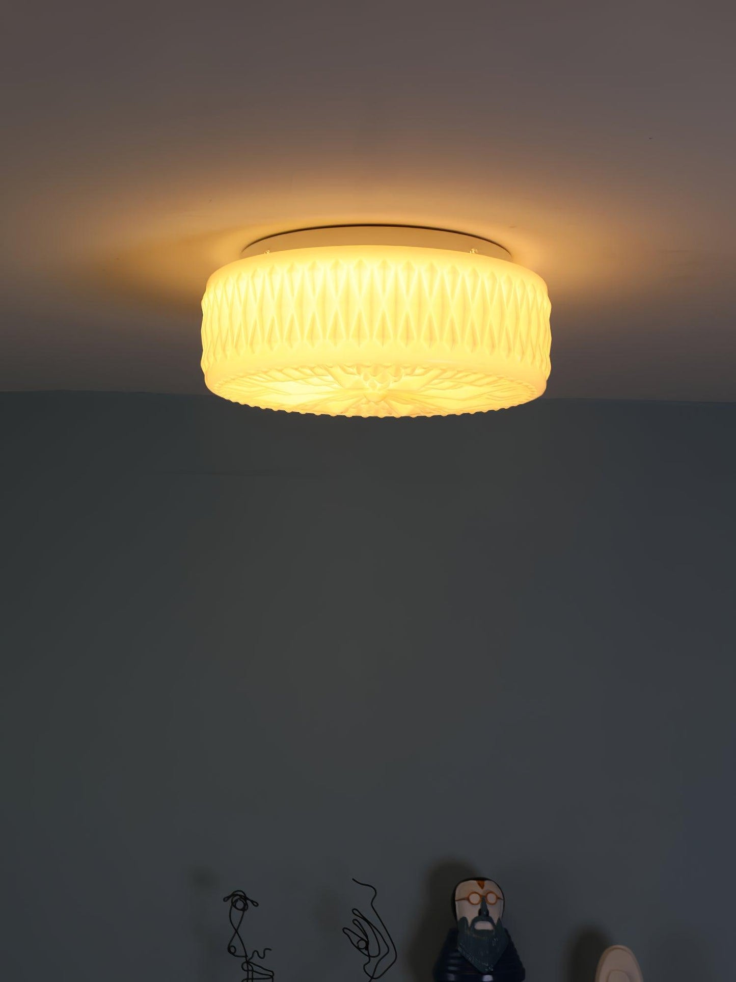 Adler Ceiling Light | Glass & Acrylic | Chrome Finish