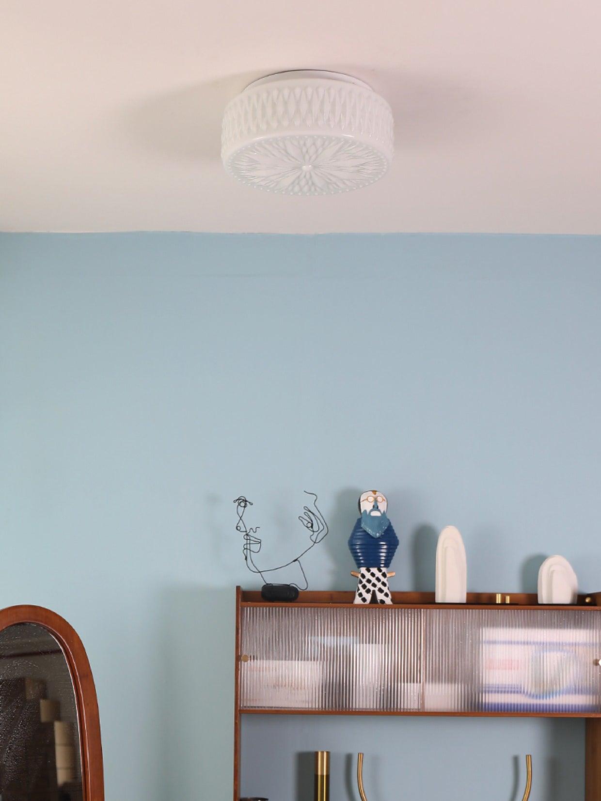 Adler Ceiling Light | Glass & Acrylic | Chrome Finish