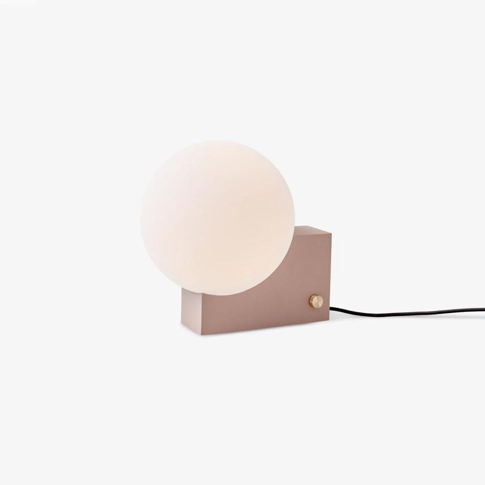Fusion Table Lamp | Opaline Glass | Black, Chrome, Pink