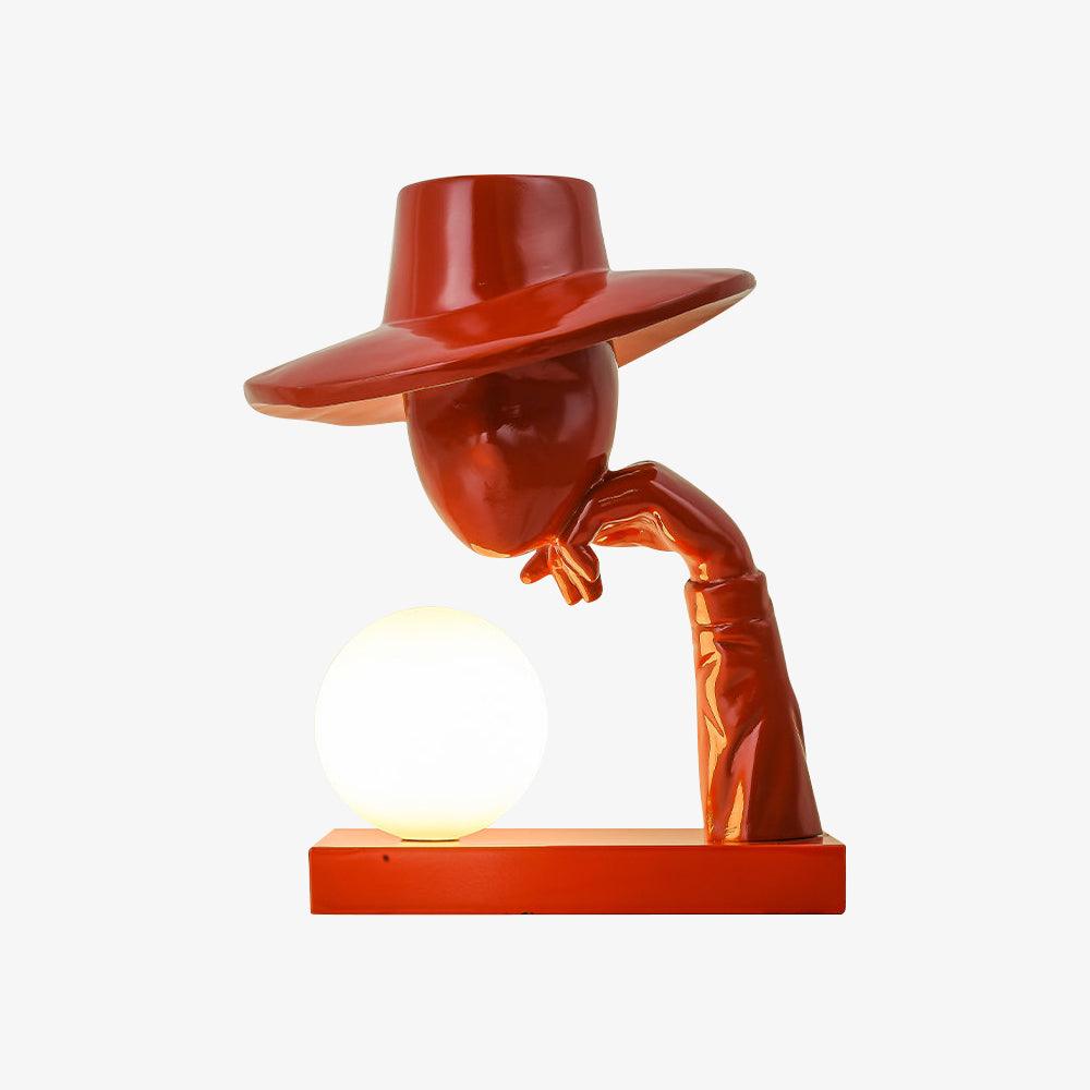 Juni Resin Novelty Lamp | Resin | Red, Blue