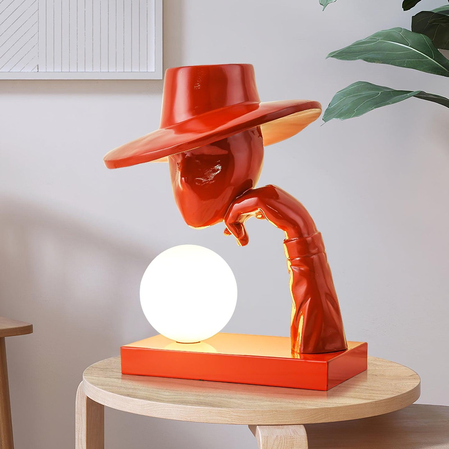 Juni Resin Novelty Lamp | Resin | Red, Blue