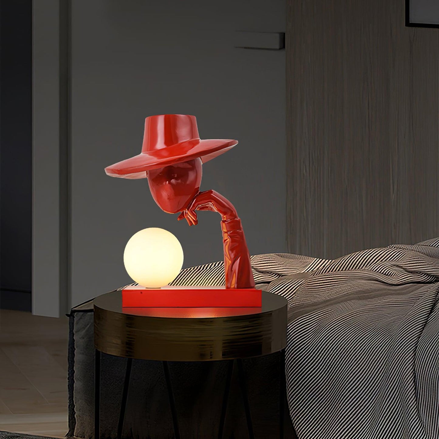 Juni Resin Novelty Lamp | Resin | Red, Blue