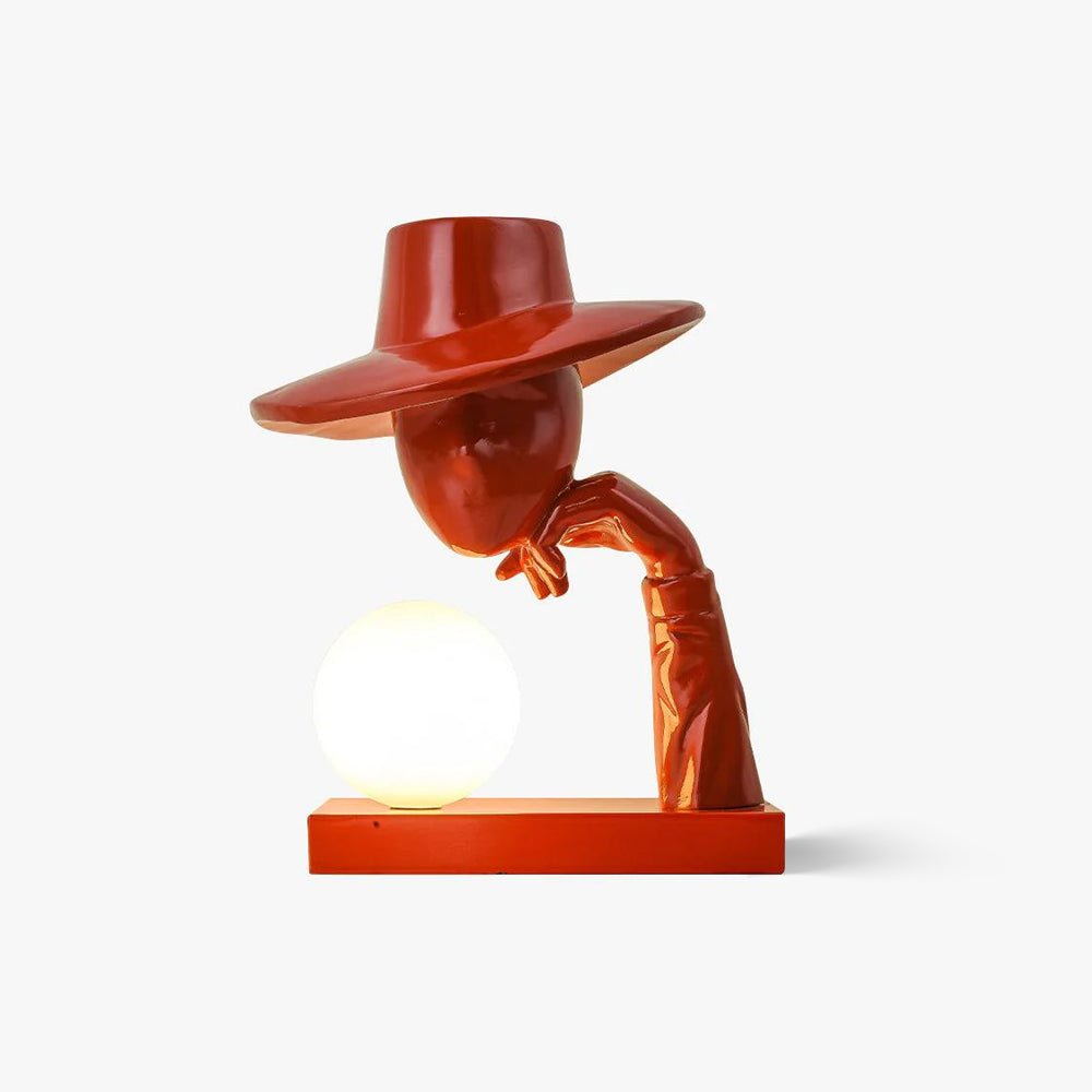 Juni Resin Novelty Lamp | Resin | Red, Blue