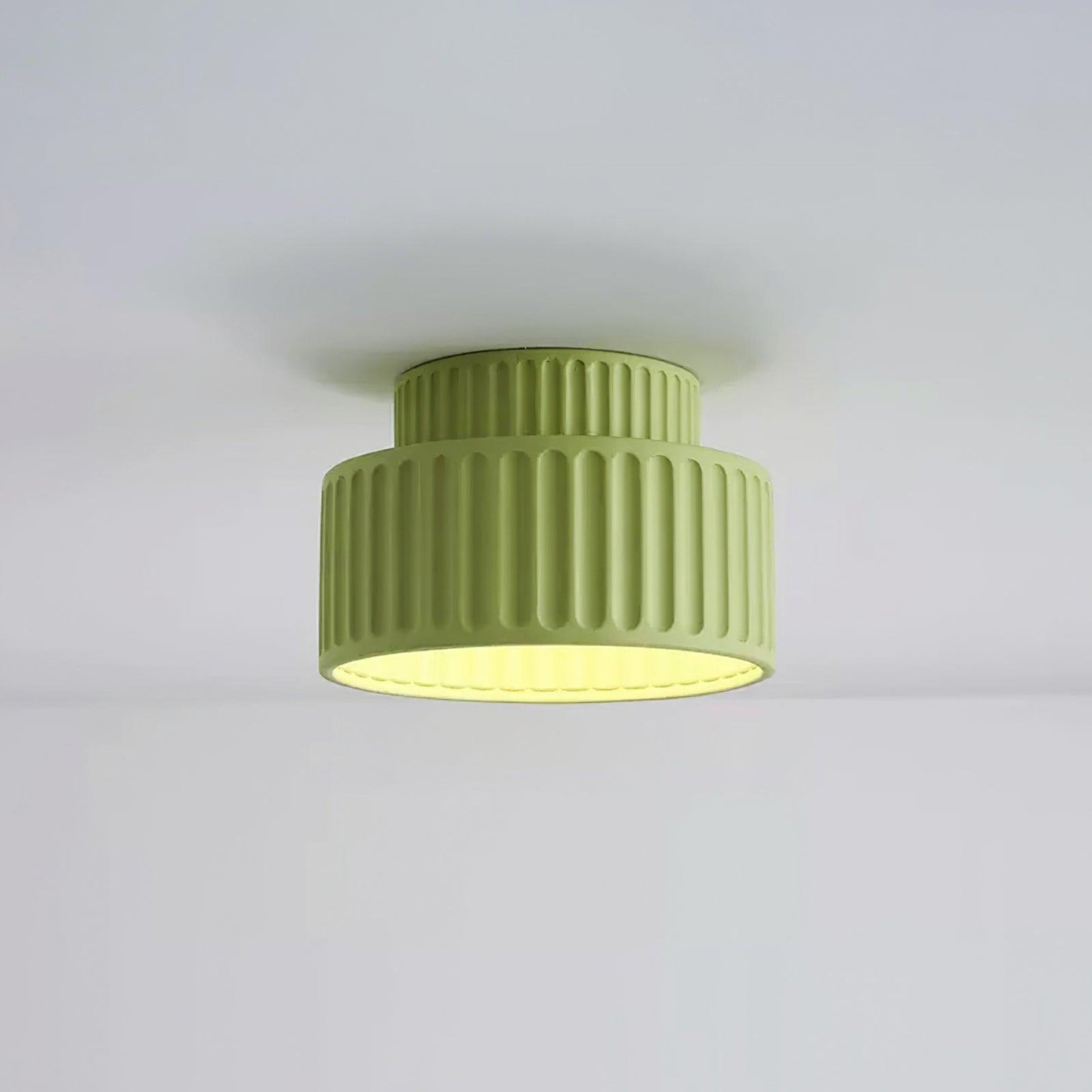 Kami Ceiling Lamp | White Resin & Acrylic | 23cm Diameter