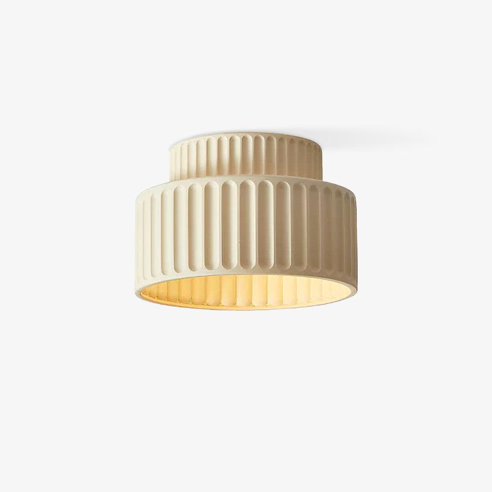 Kami Ceiling Lamp | White Resin & Acrylic | 23cm Diameter