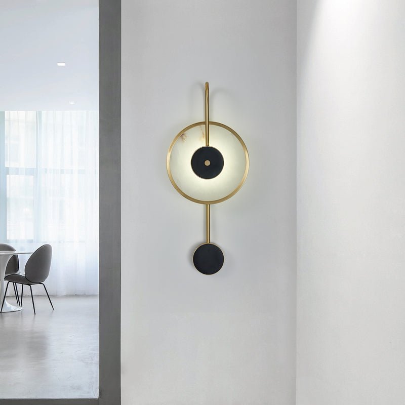 Kandy Alabaster Wall Lamp | Marble & Metal | Gold or Black