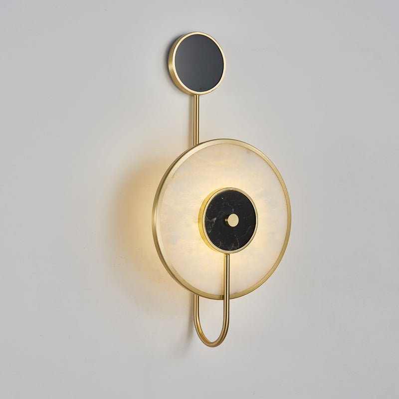 Kandy Alabaster Wall Lamp | Marble & Metal | Gold or Black