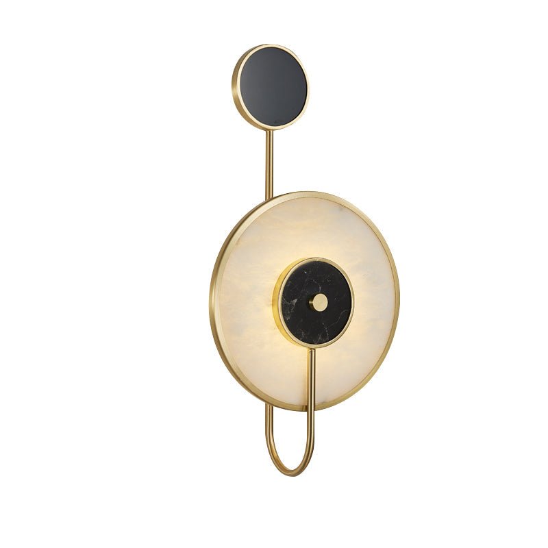 Kandy Alabaster Wall Lamp | Marble & Metal | Gold or Black