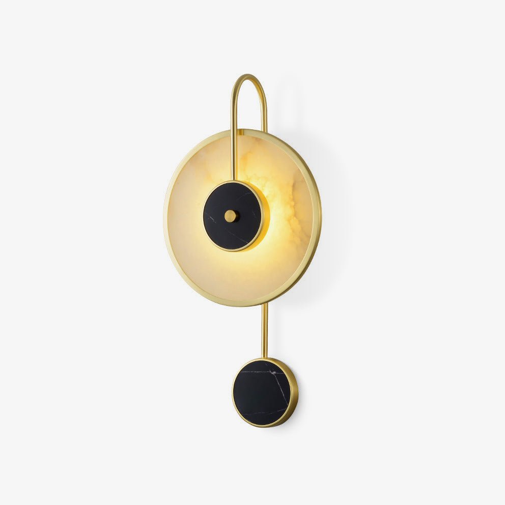 Kandy Alabaster Wall Lamp | Marble & Metal | Gold or Black