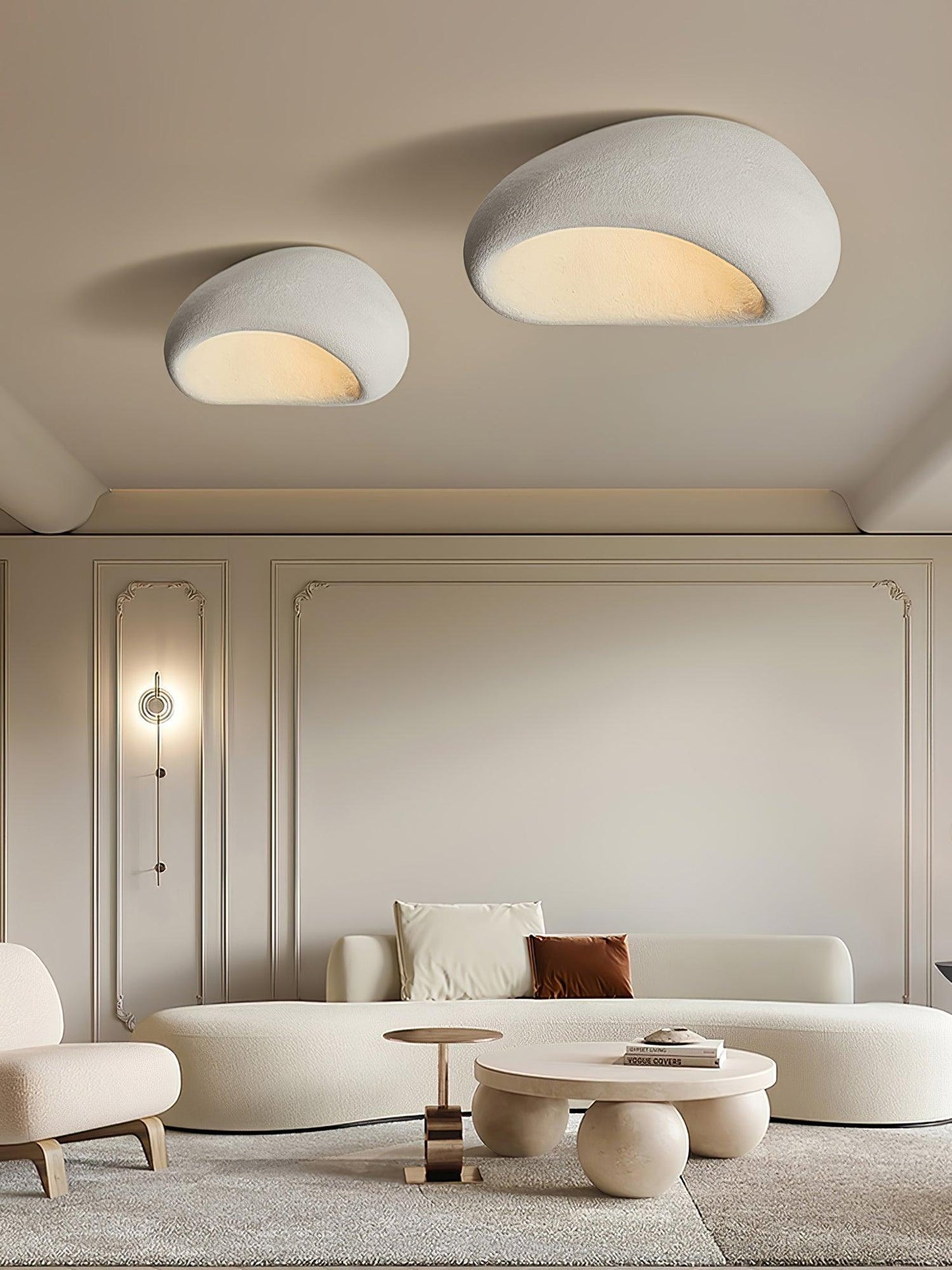 Khmara Ceiling Lamp | Japanese Moon Design | 45cm, 52cm, 60cm, 70cm, 80cm Options