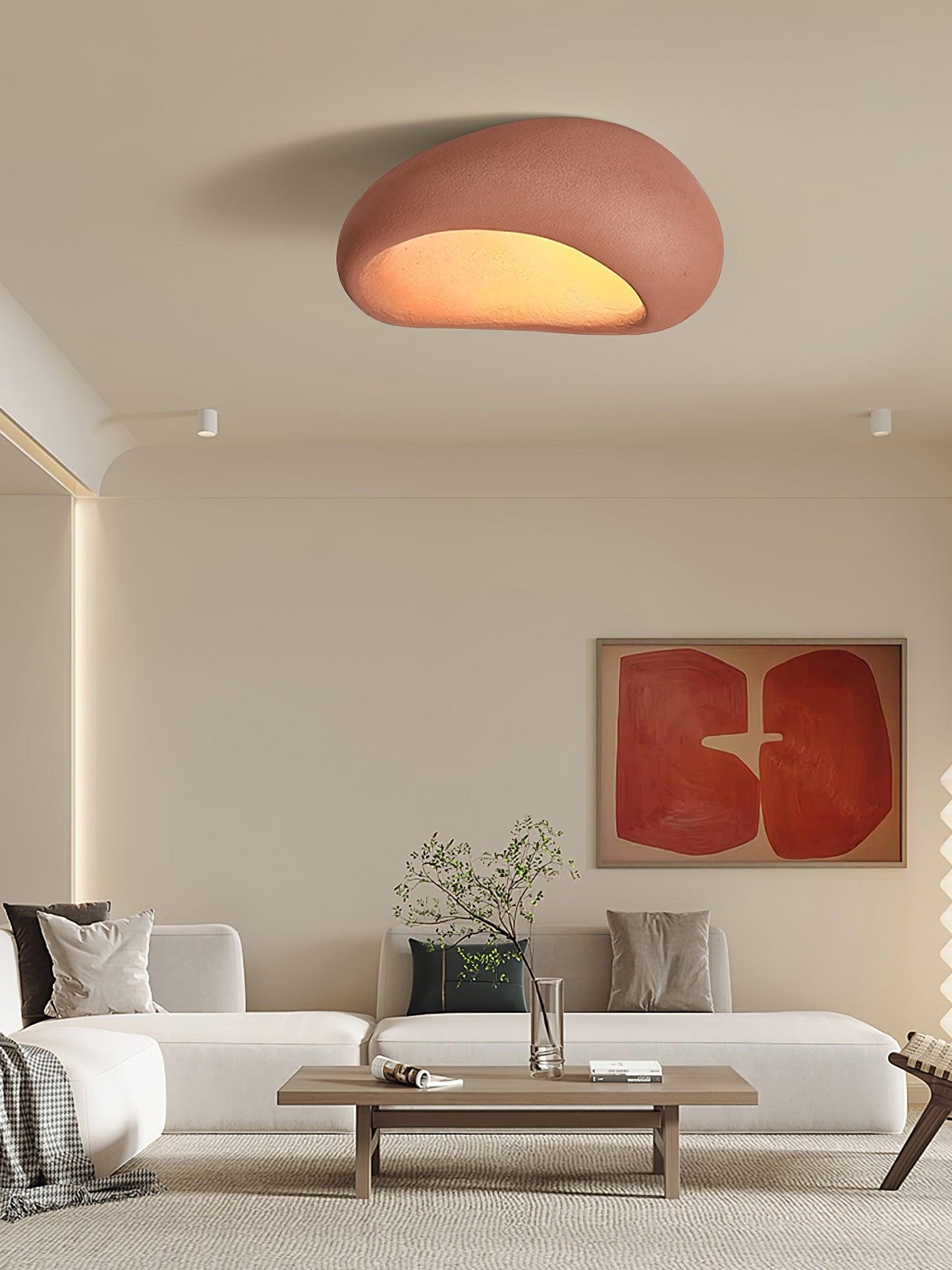Khmara Ceiling Lamp | Japanese Moon Design | 45cm, 52cm, 60cm, 70cm, 80cm Options