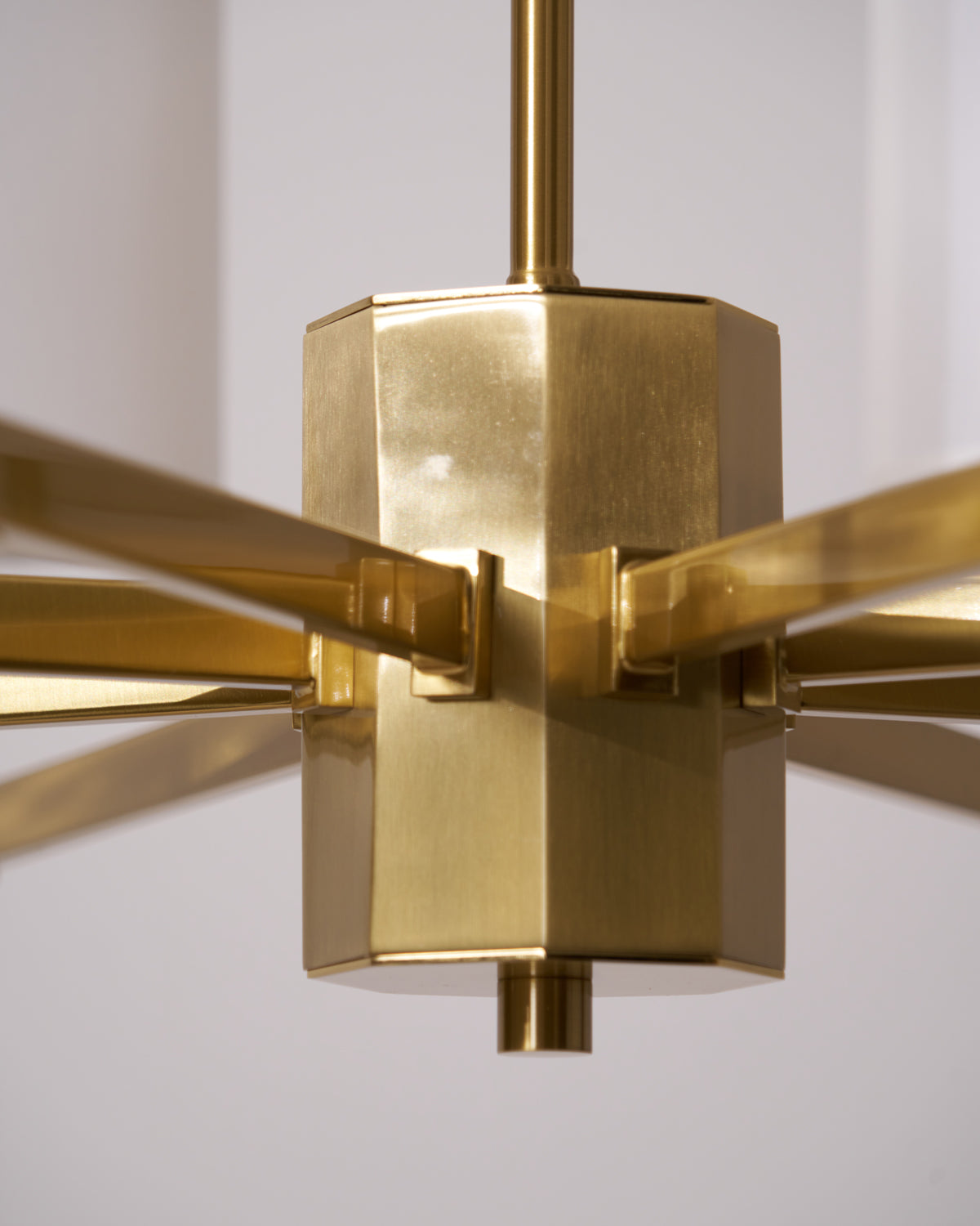 Kichler Chandelier | Brass Frame | White Fabric Shade | 5, 6, or 8 Lights