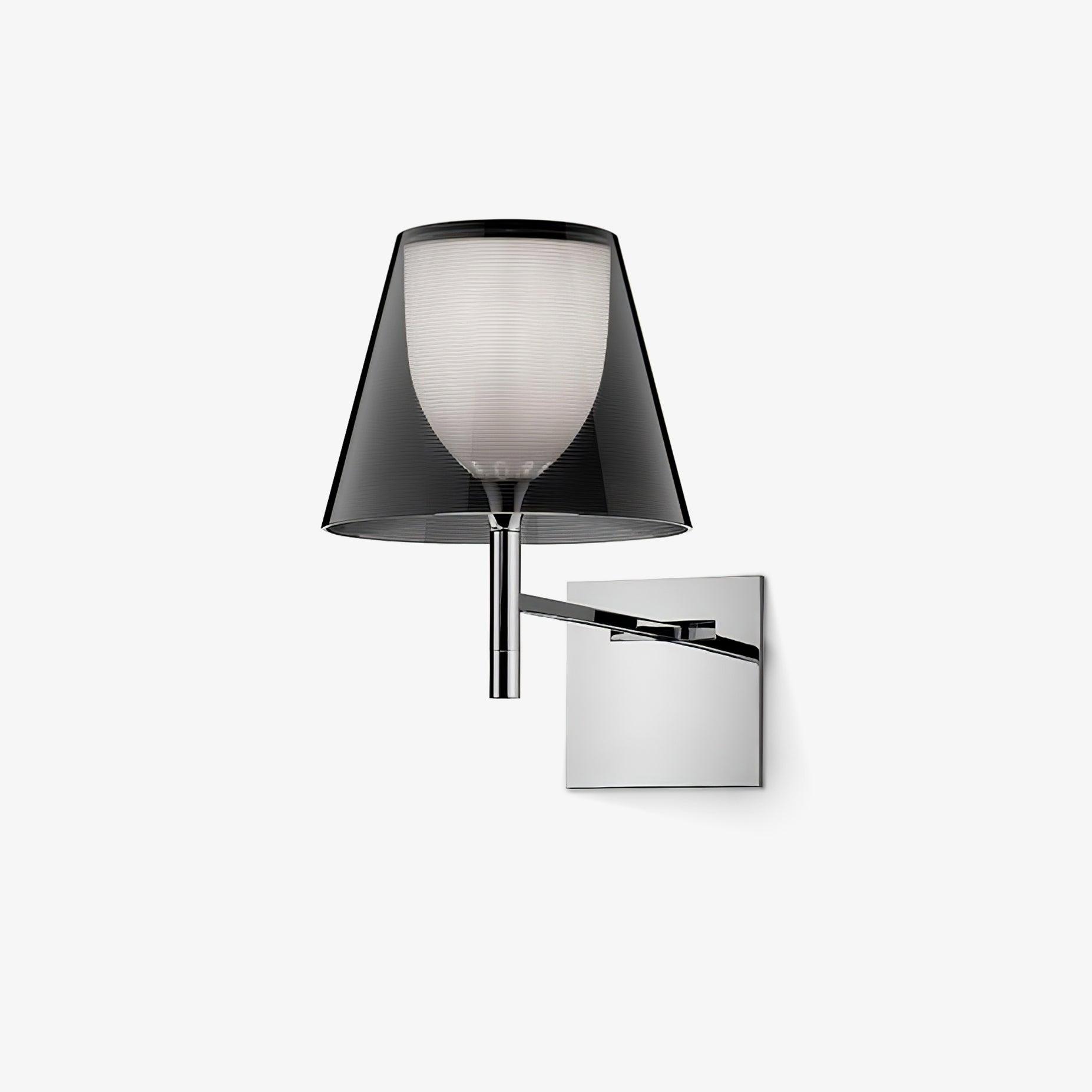 Chrome Wall Lamp | Metal, Fabric, Acrylic, Glass | Chrome