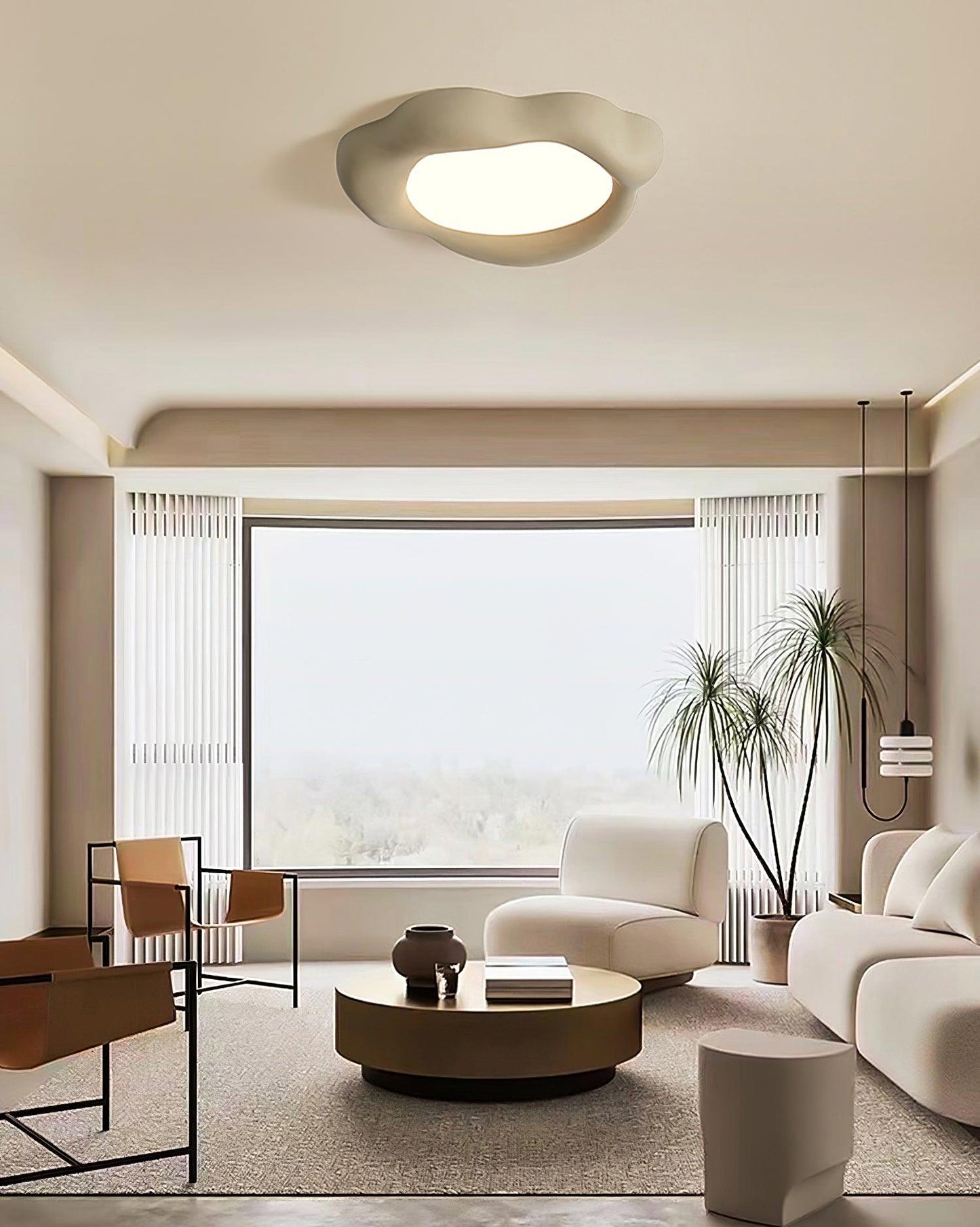 Kumo Ceiling Lamp | Resin Acrylic | White, Green, Orange, Beige