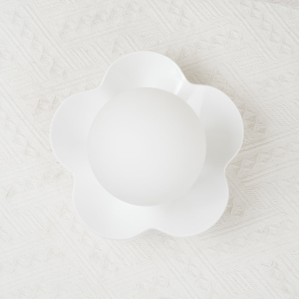 La Fleur Wall Lamp | Resin & Glass | White, Purple, Yellow