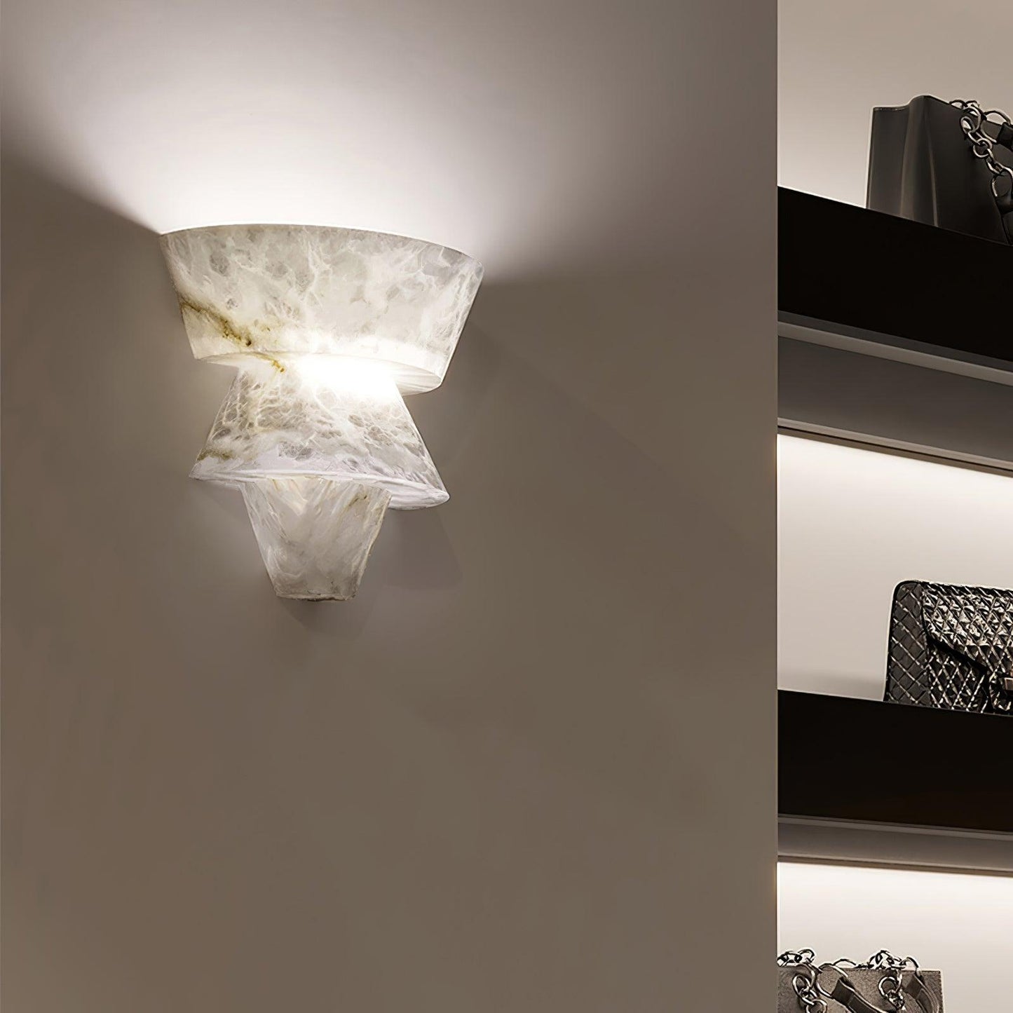 Laboratory Wall Light | Alabaster | White