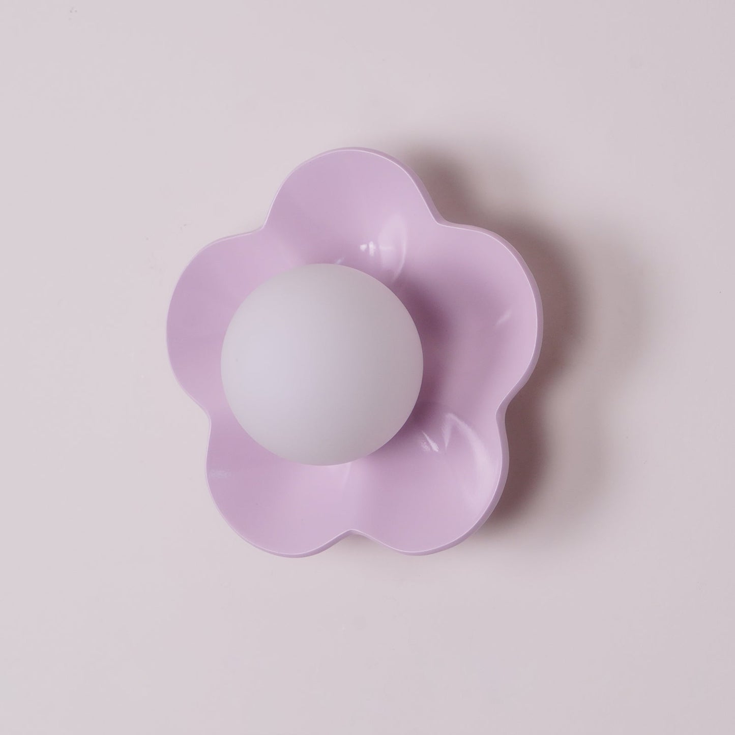 La Fleur Wall Lamp | Resin & Glass | White, Purple, Yellow