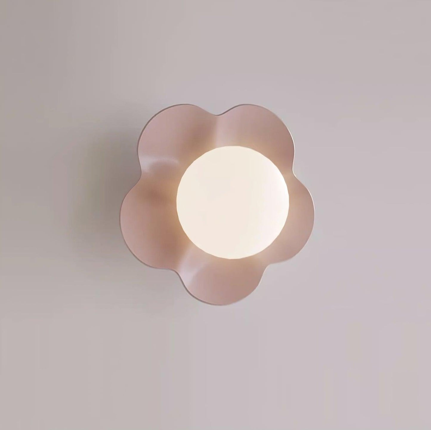 La Fleur Wall Lamp | Resin & Glass | White, Purple, Yellow