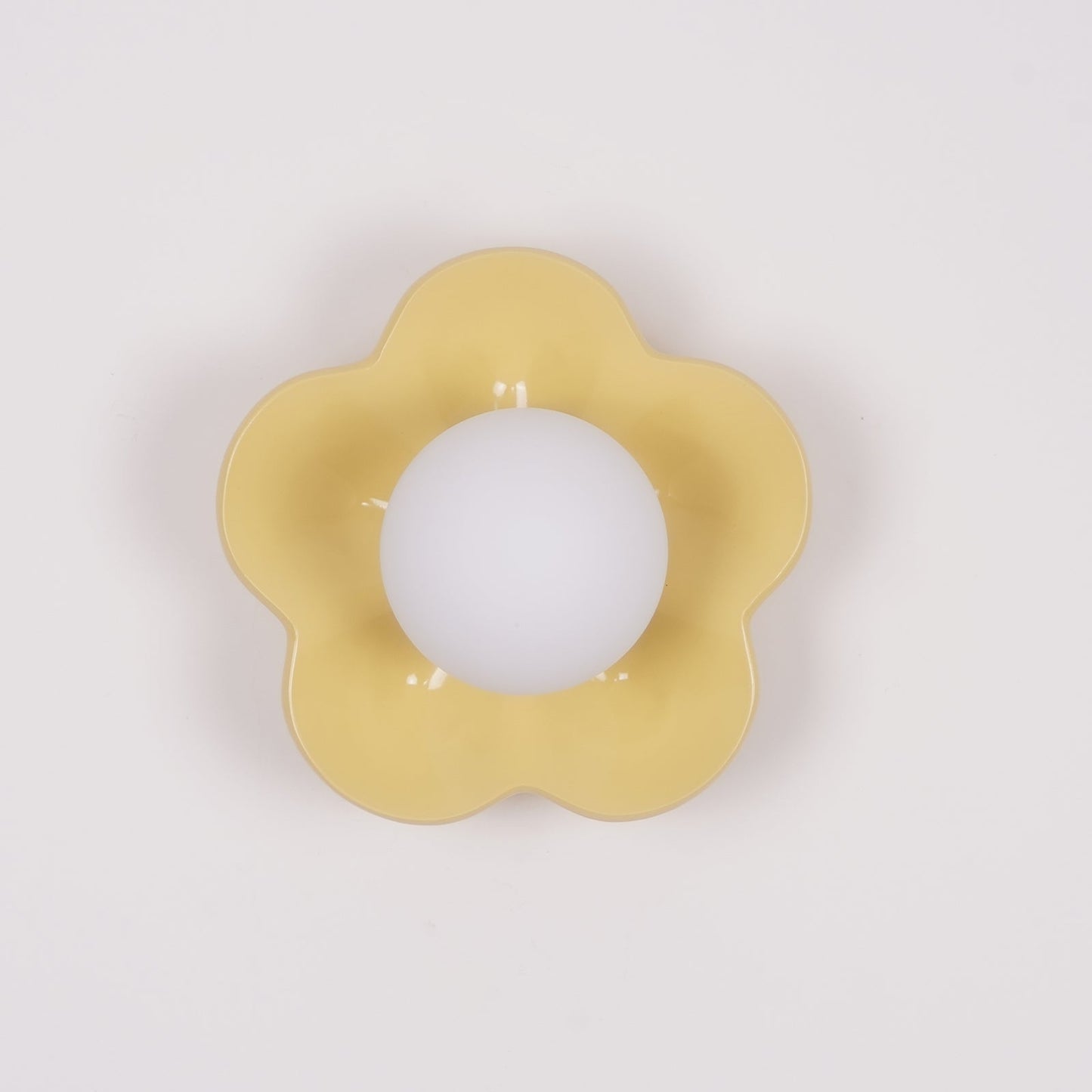 La Fleur Wall Lamp | Resin & Glass | White, Purple, Yellow