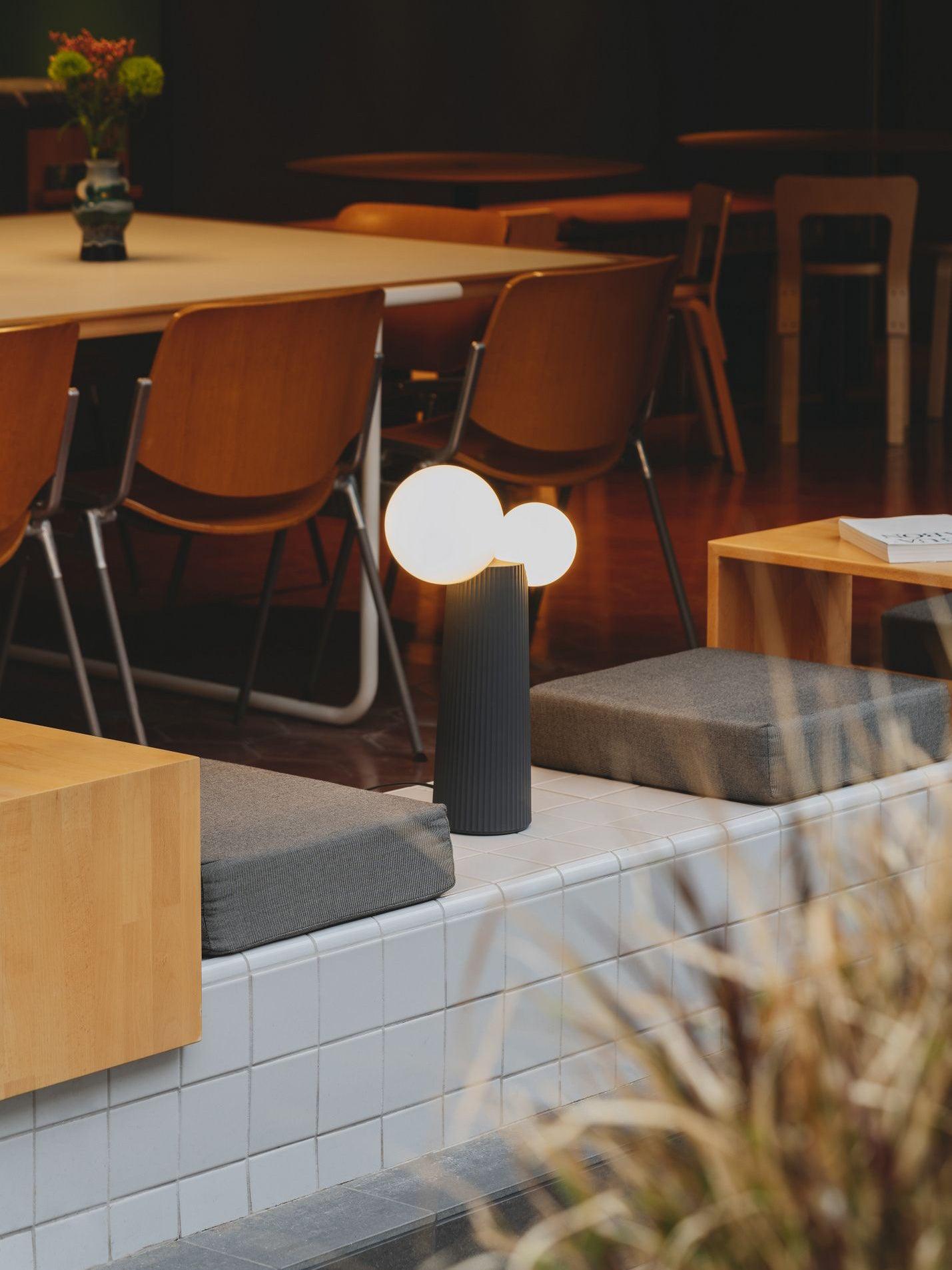 Land Table Lamp | Resin | Dark Red, Green, Latte Color, Black, White