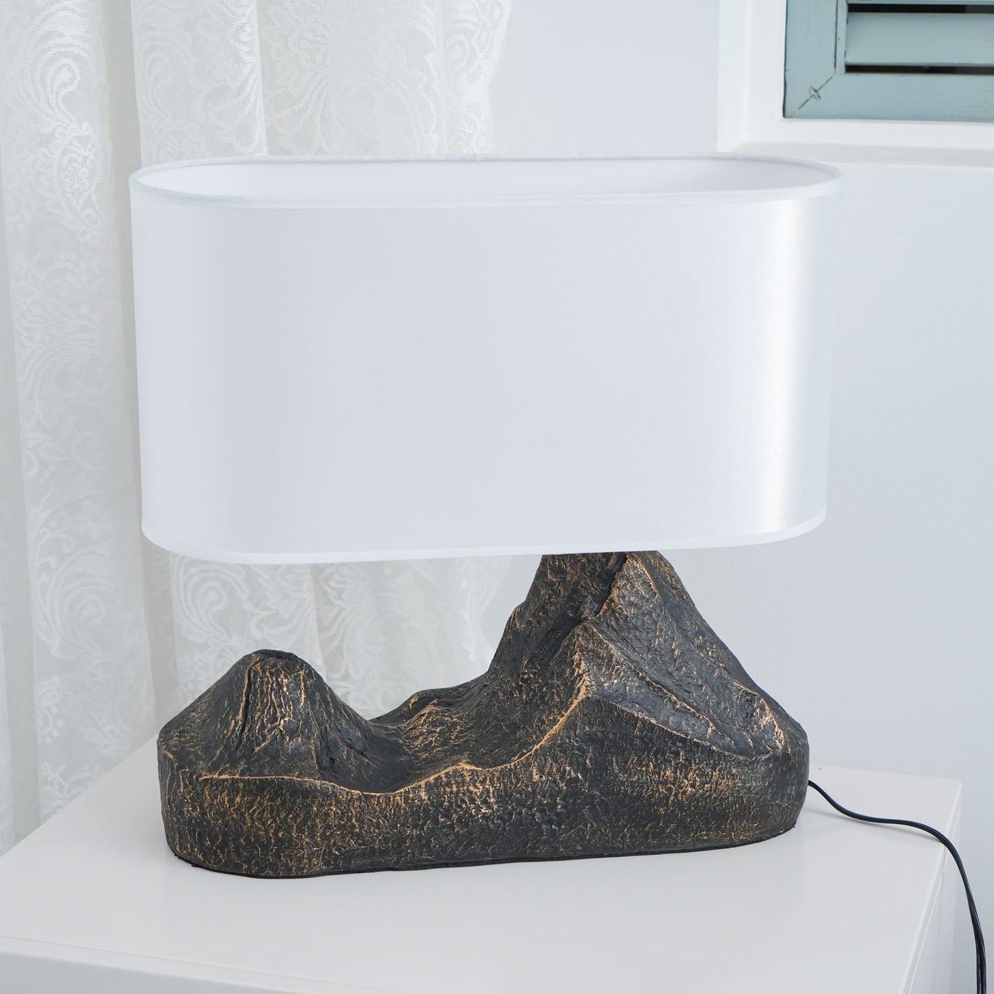 Landscape Table Lamp | Bronze Finish | White Shade