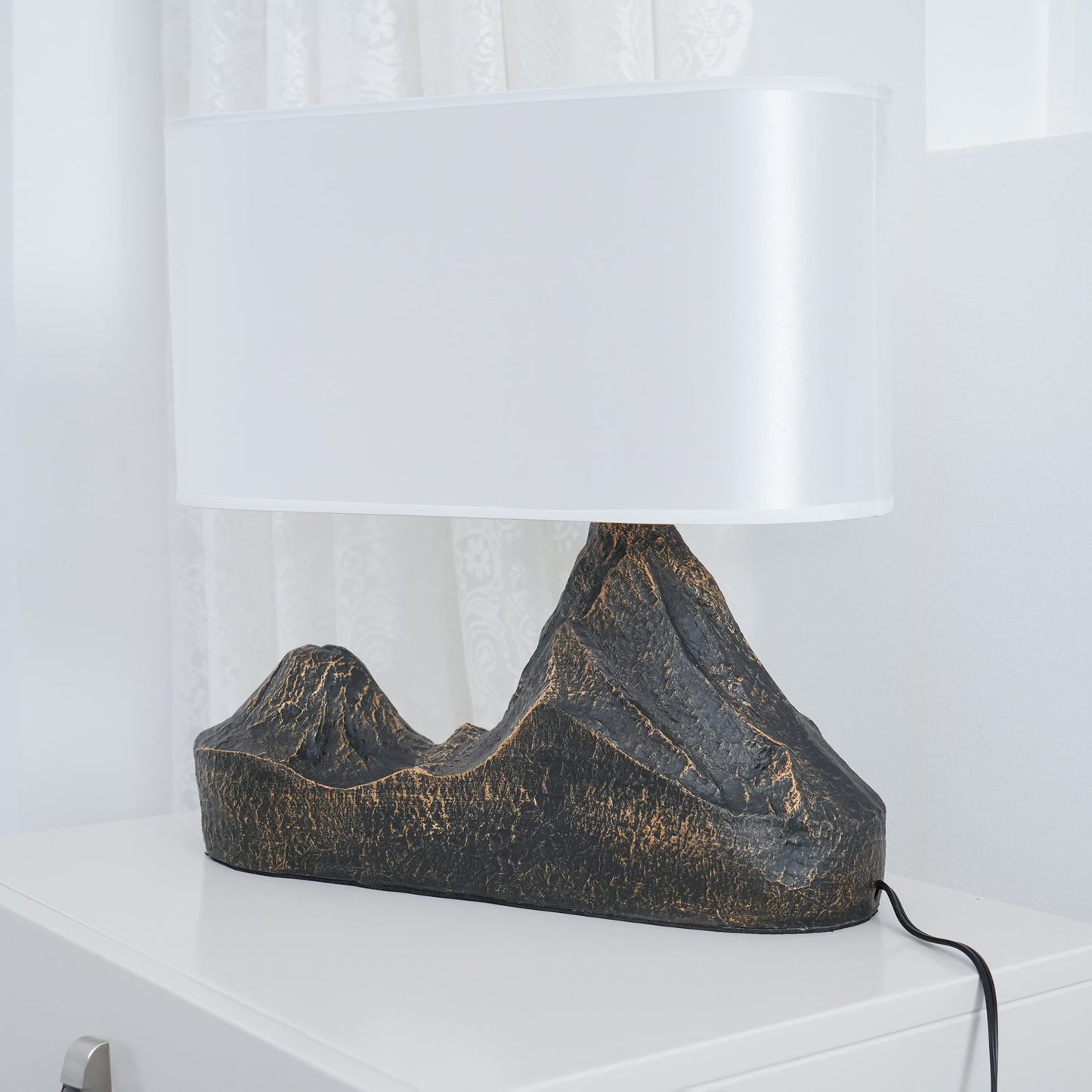 Landscape Table Lamp | Bronze Finish | White Shade