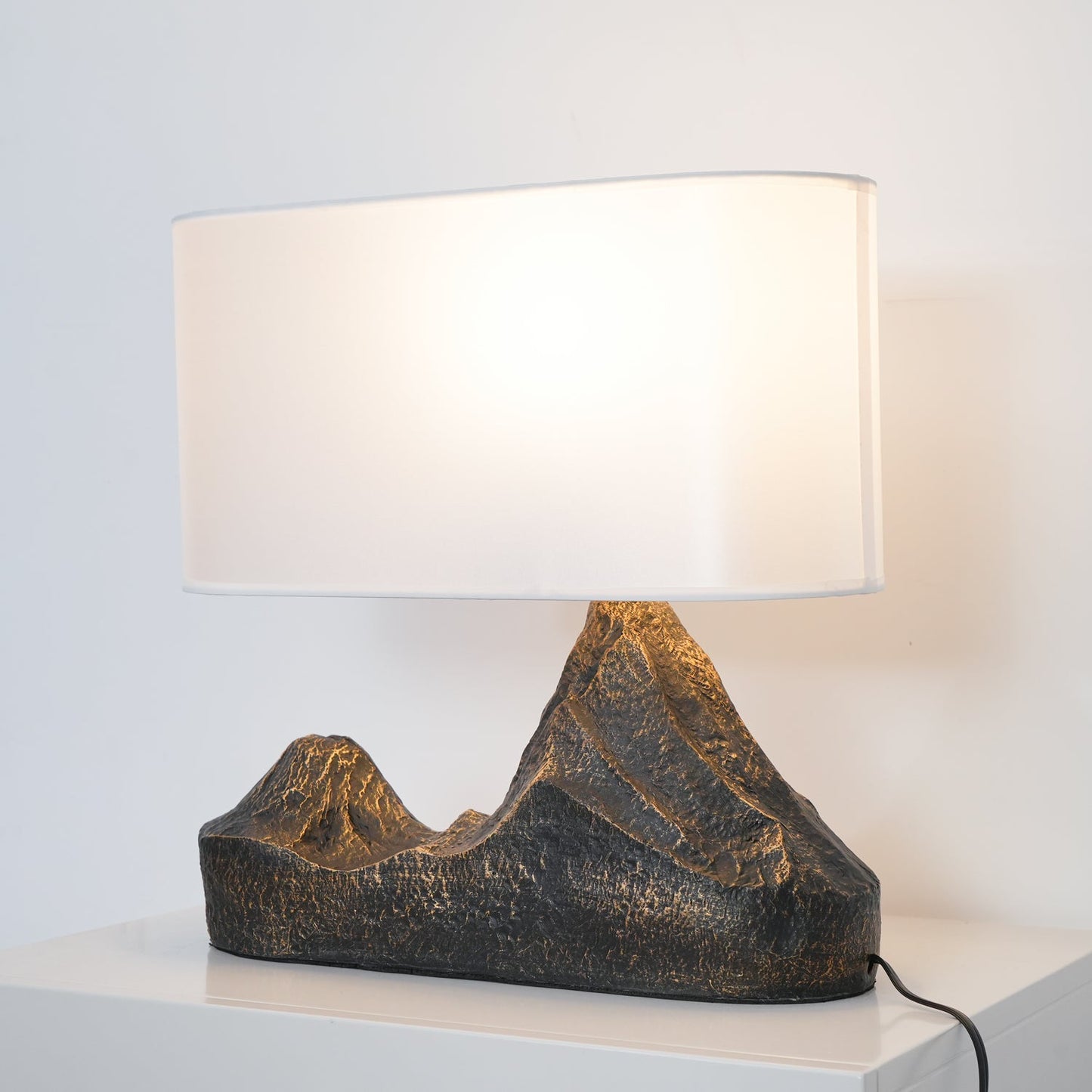 Landscape Table Lamp | Bronze Finish | White Shade