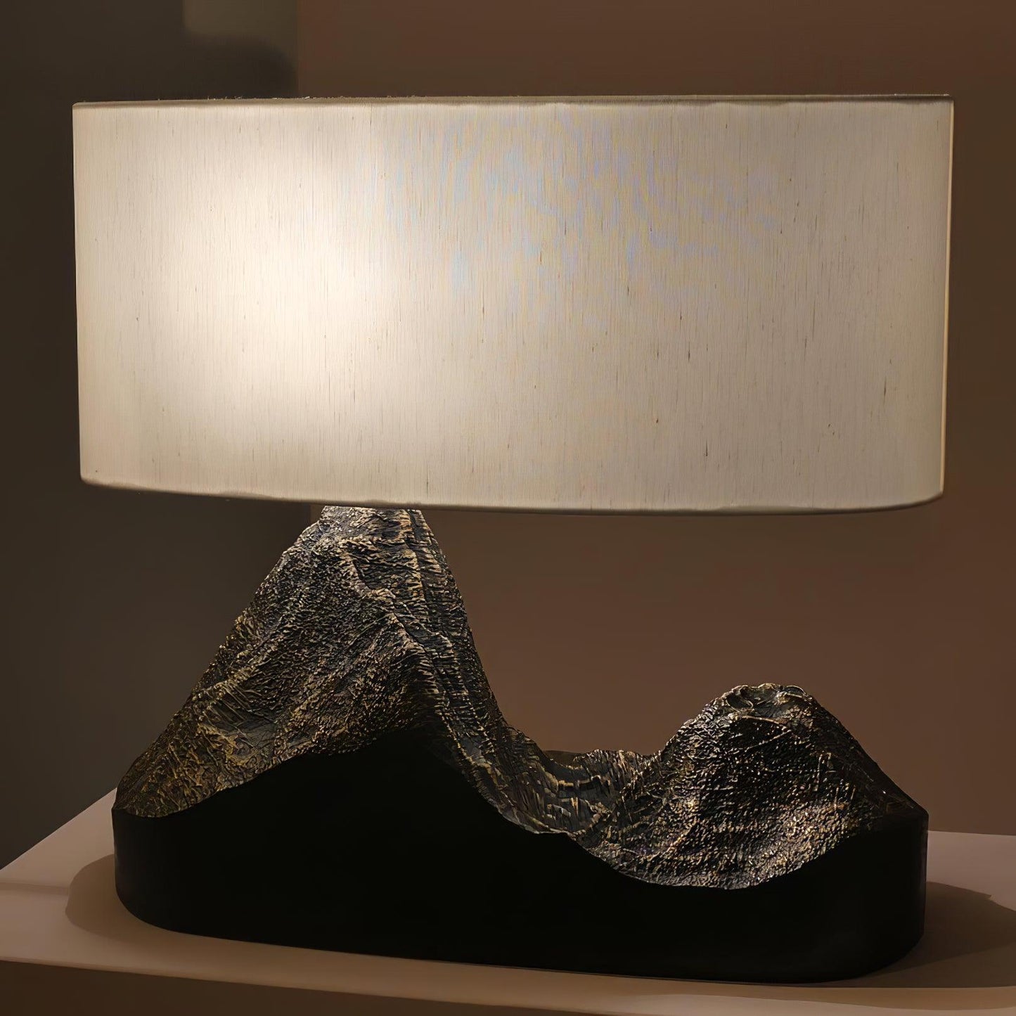 Landscape Table Lamp | Bronze Finish | White Shade