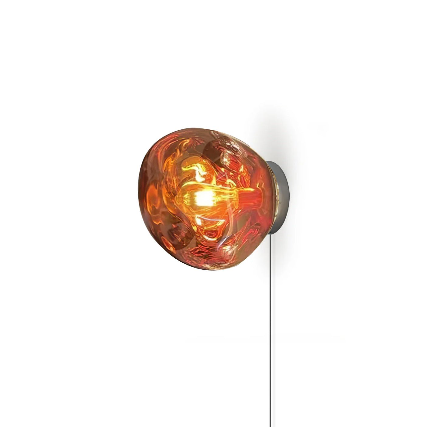 Lava Wall Lamp | Metal, PVC | Chrome, Rose Gold, Gold, Smoke Grey, Silver