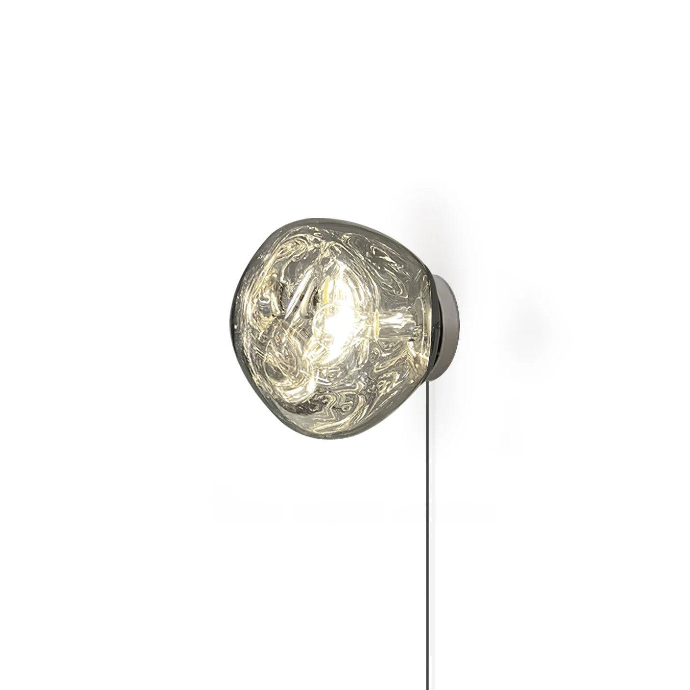 Lava Wall Lamp | Metal, PVC | Chrome, Rose Gold, Gold, Smoke Grey, Silver