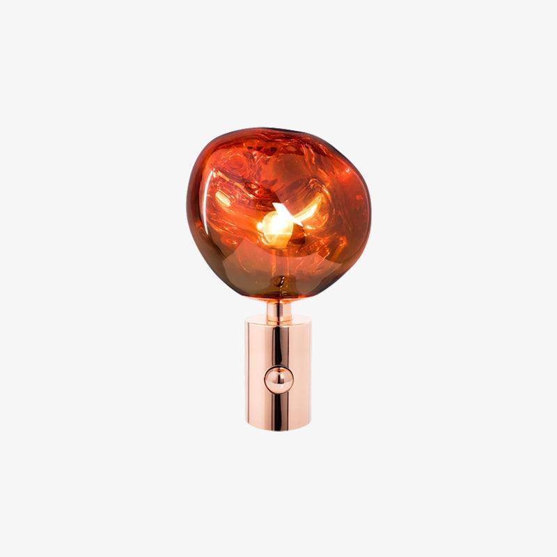 Lava Table Lamp | Metal & PVC | Gold, Rose Gold, Smoky Gray, Silver